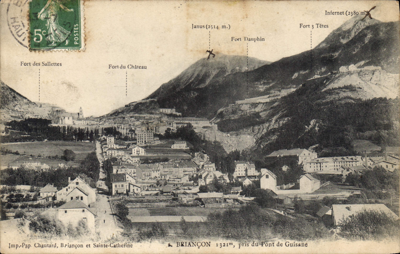 CPA Briancon pris du Pont de Guisane 