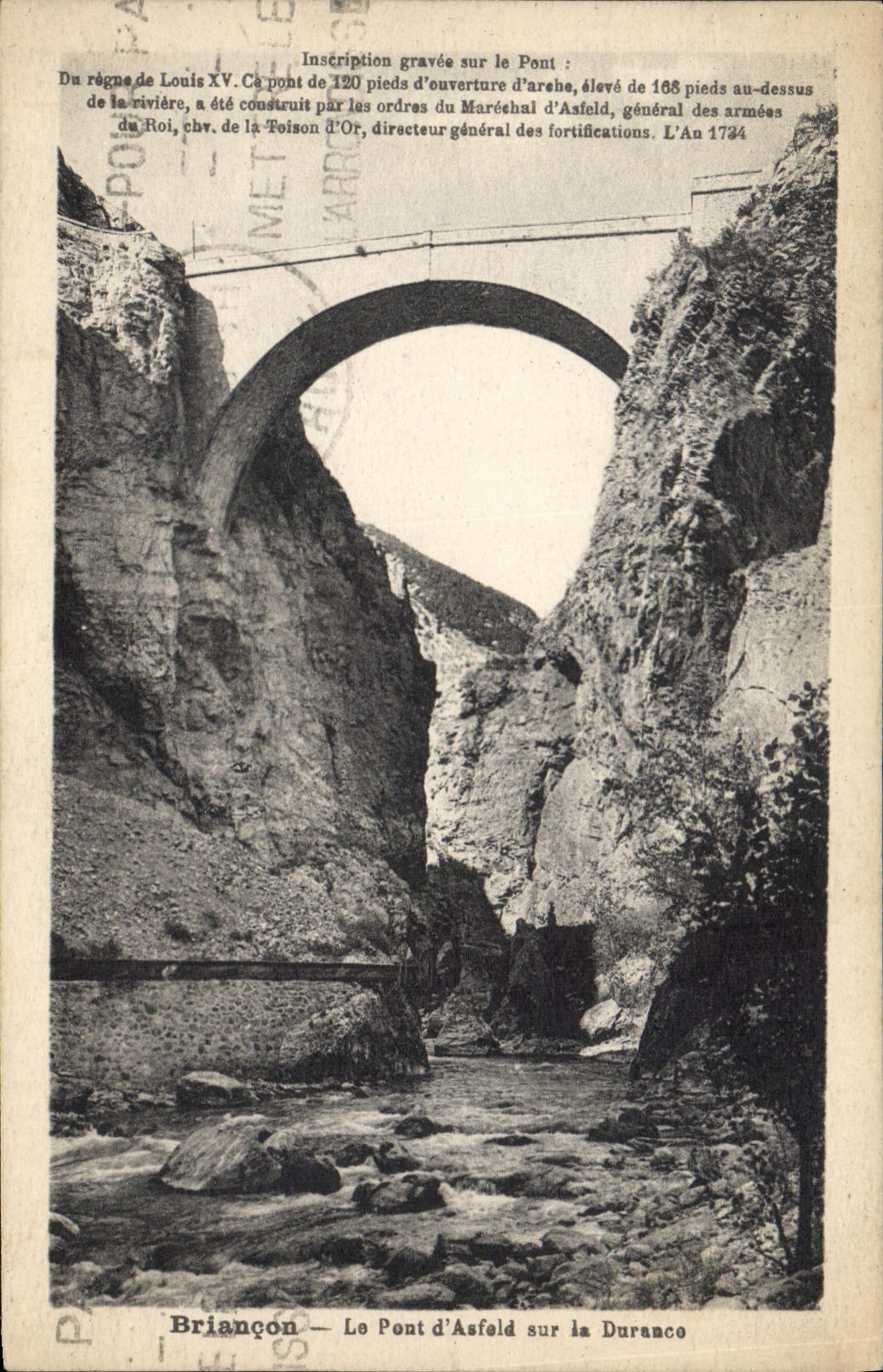 CPA Briancon Le Pont d'Asfeld sur la Durance