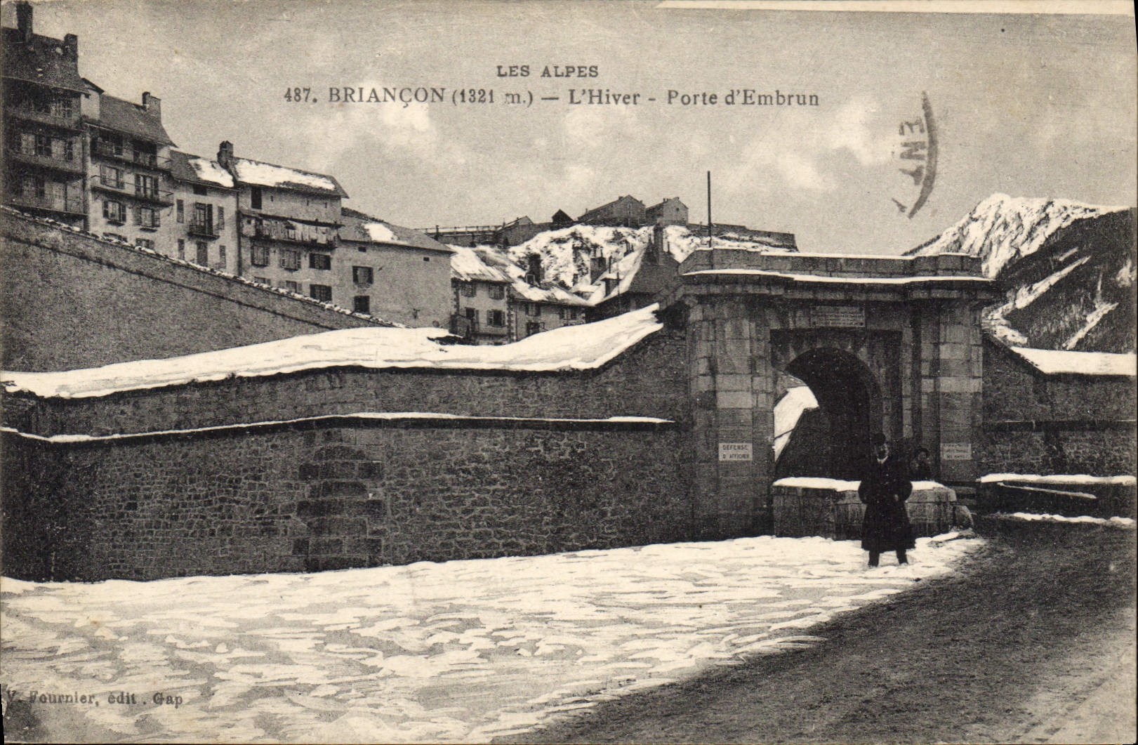 CPA Briancon L'Hiver Porte d'Embrun 
