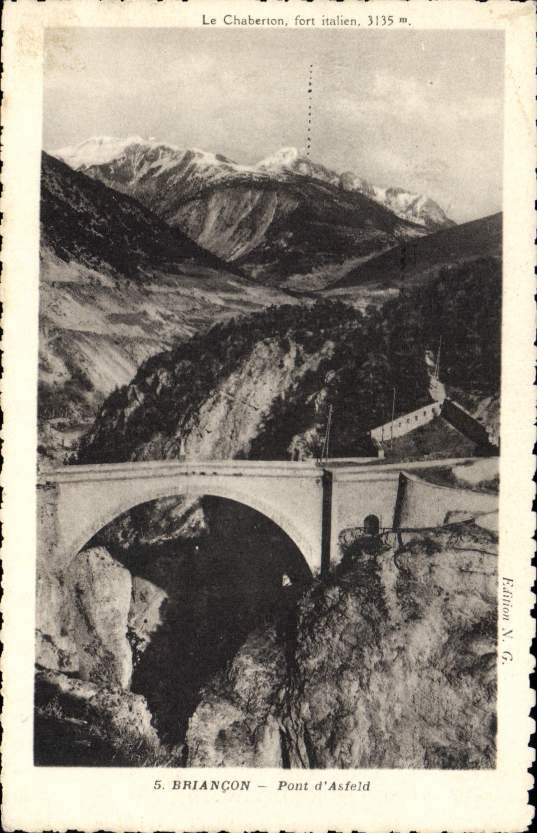 CPA Briancon Pont d'Asfeld 