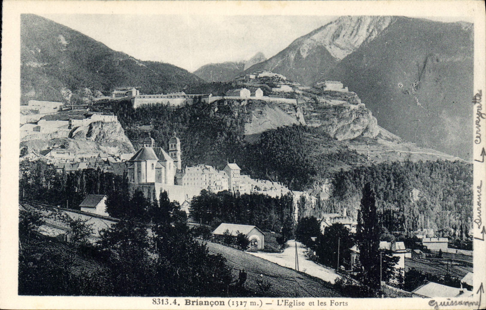 CPA Briancon L'Eglise et les Forts 