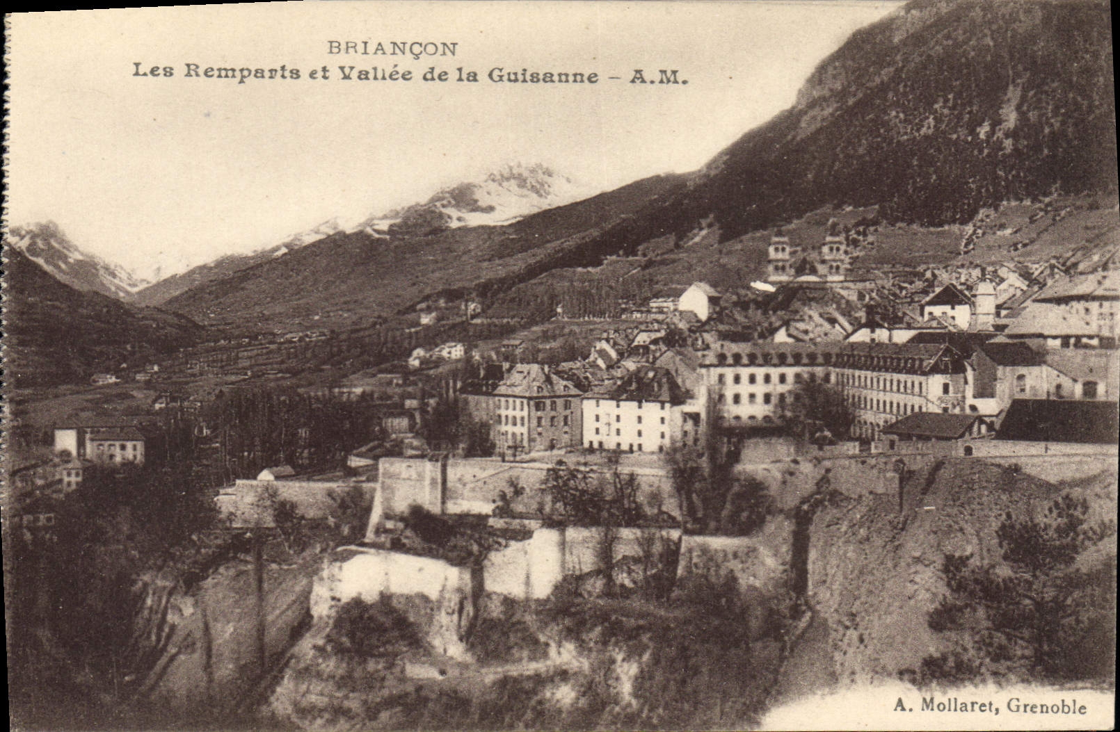 CPA Briancon Les Remparts et Vallee de la Guisanne