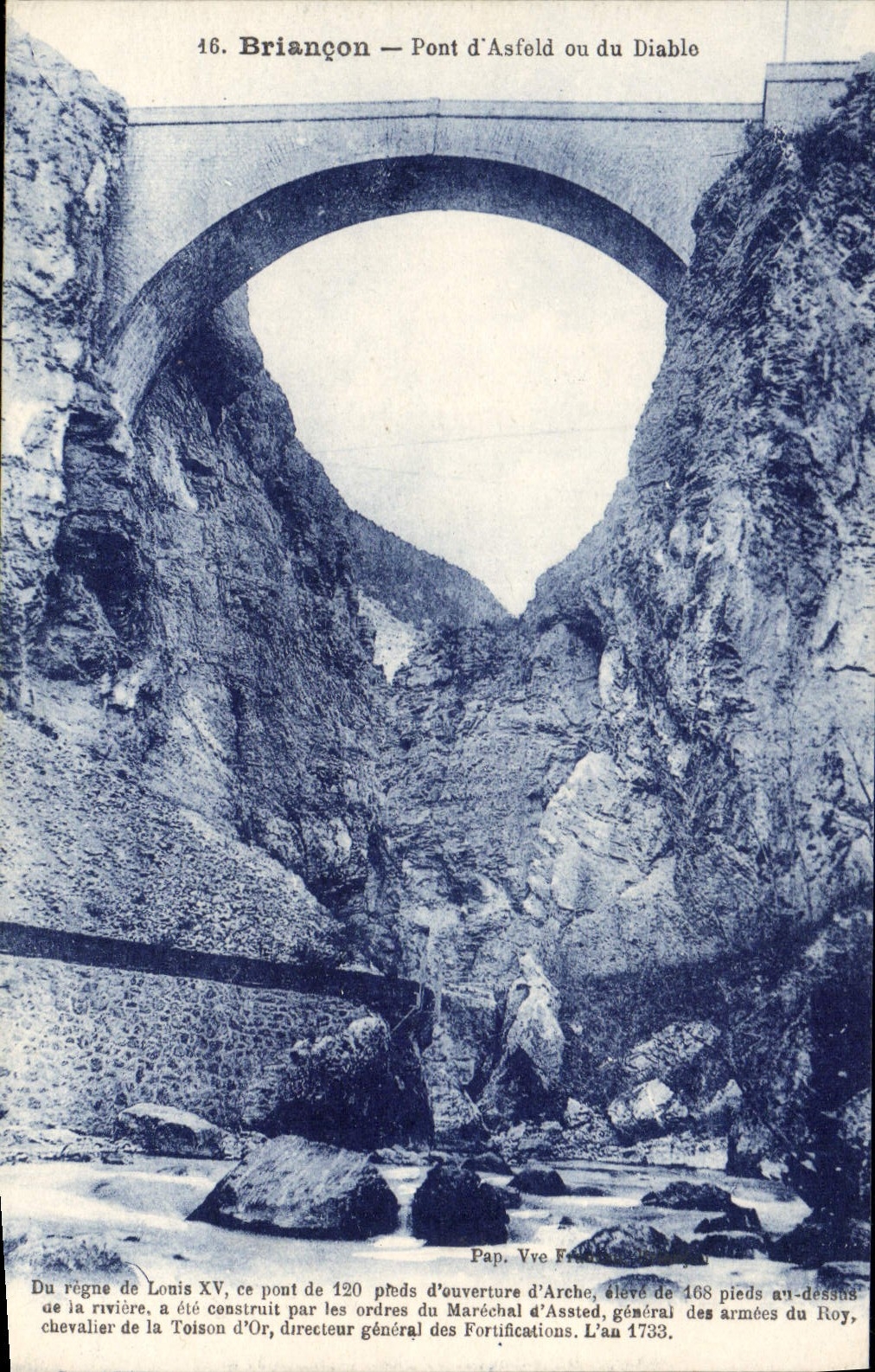 CPA Briancon Pont d'Asfeld ou du Diable