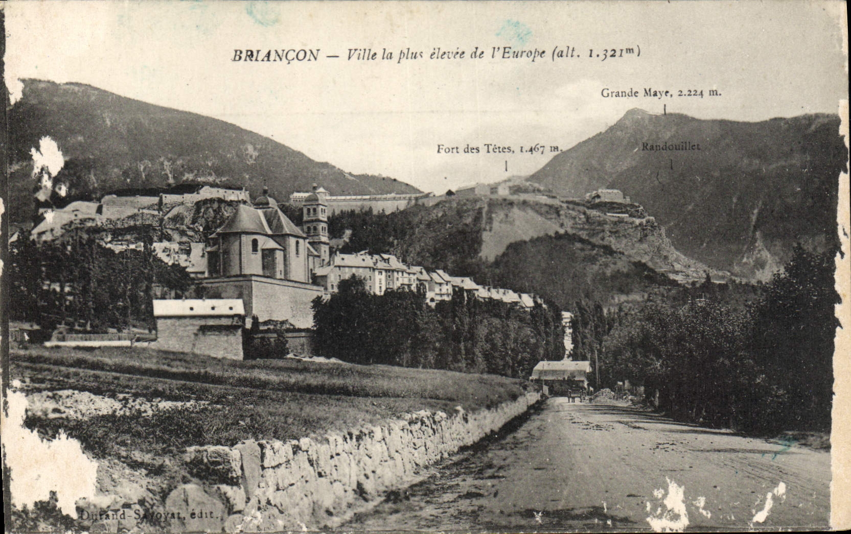 CPA Briancon Ville la plus elevee de l'Europe 