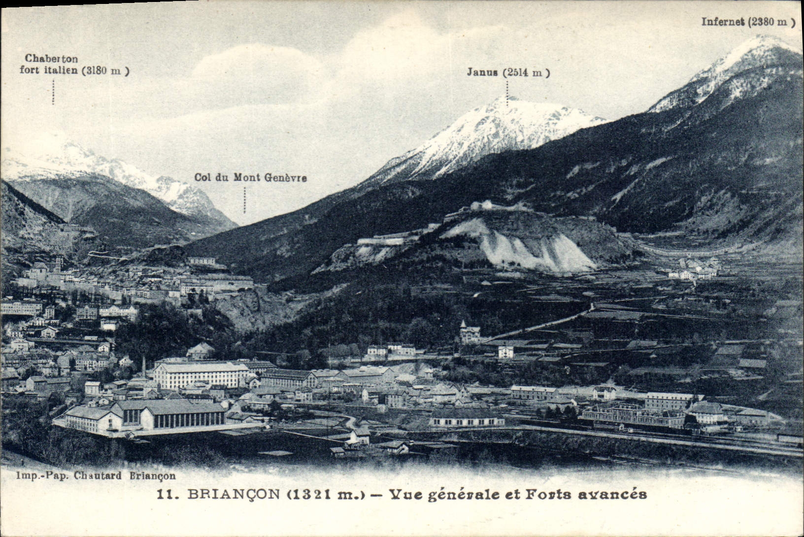 CPA Briancon Vue generale et Forts avances