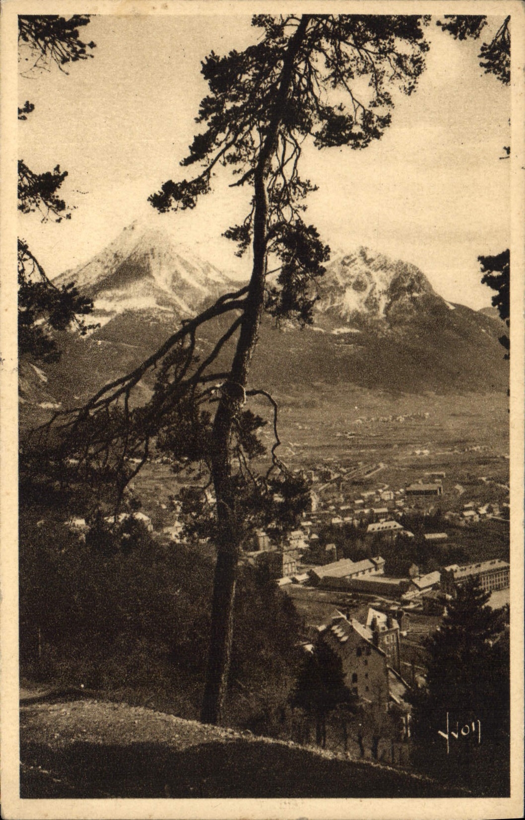 CPA Briancon Hautes Alpes Le faubourg Ste Catherine et le Melezin
