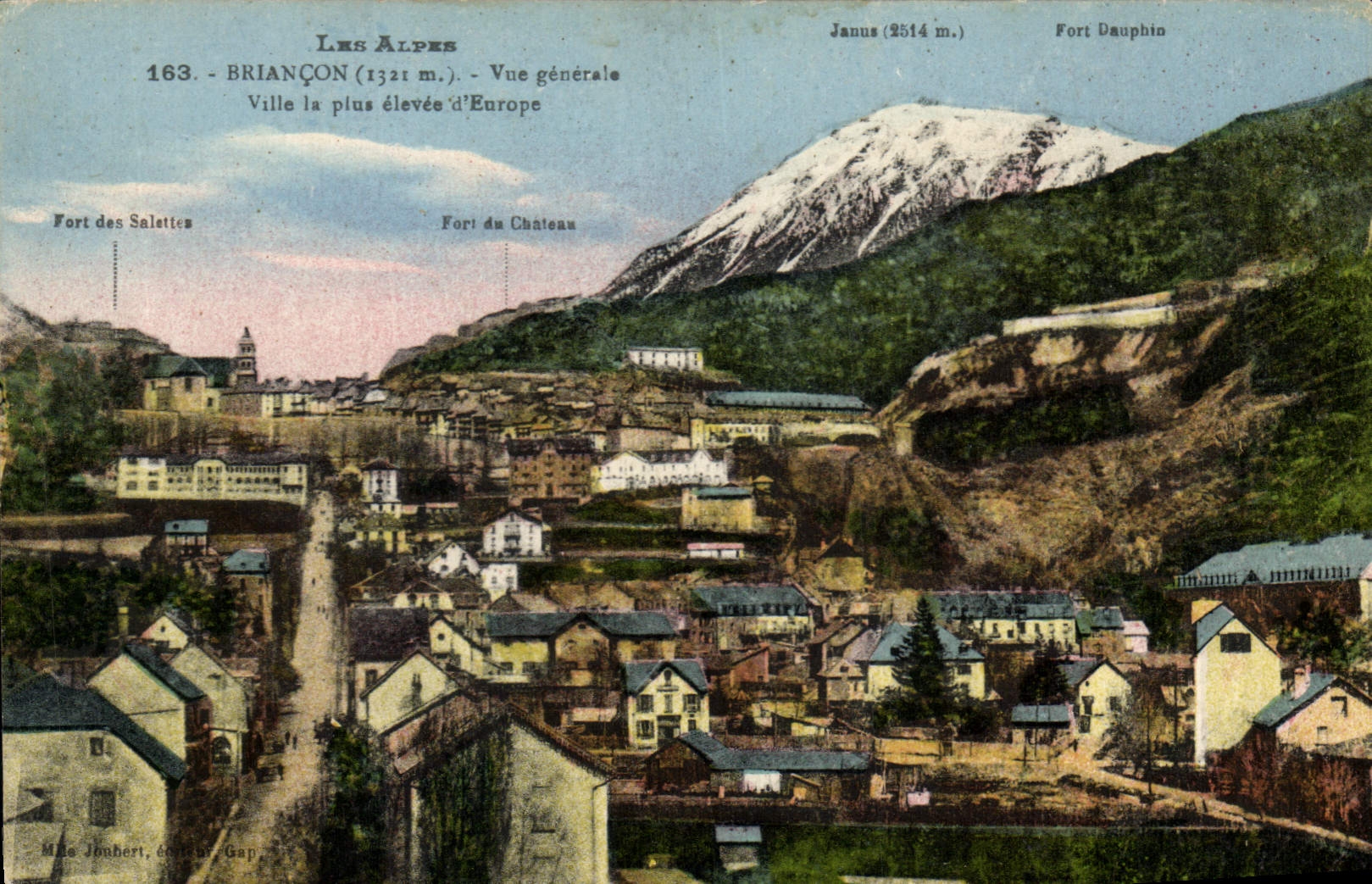 CPA Briancon Vue generale Ville la plus elevee d'Europe