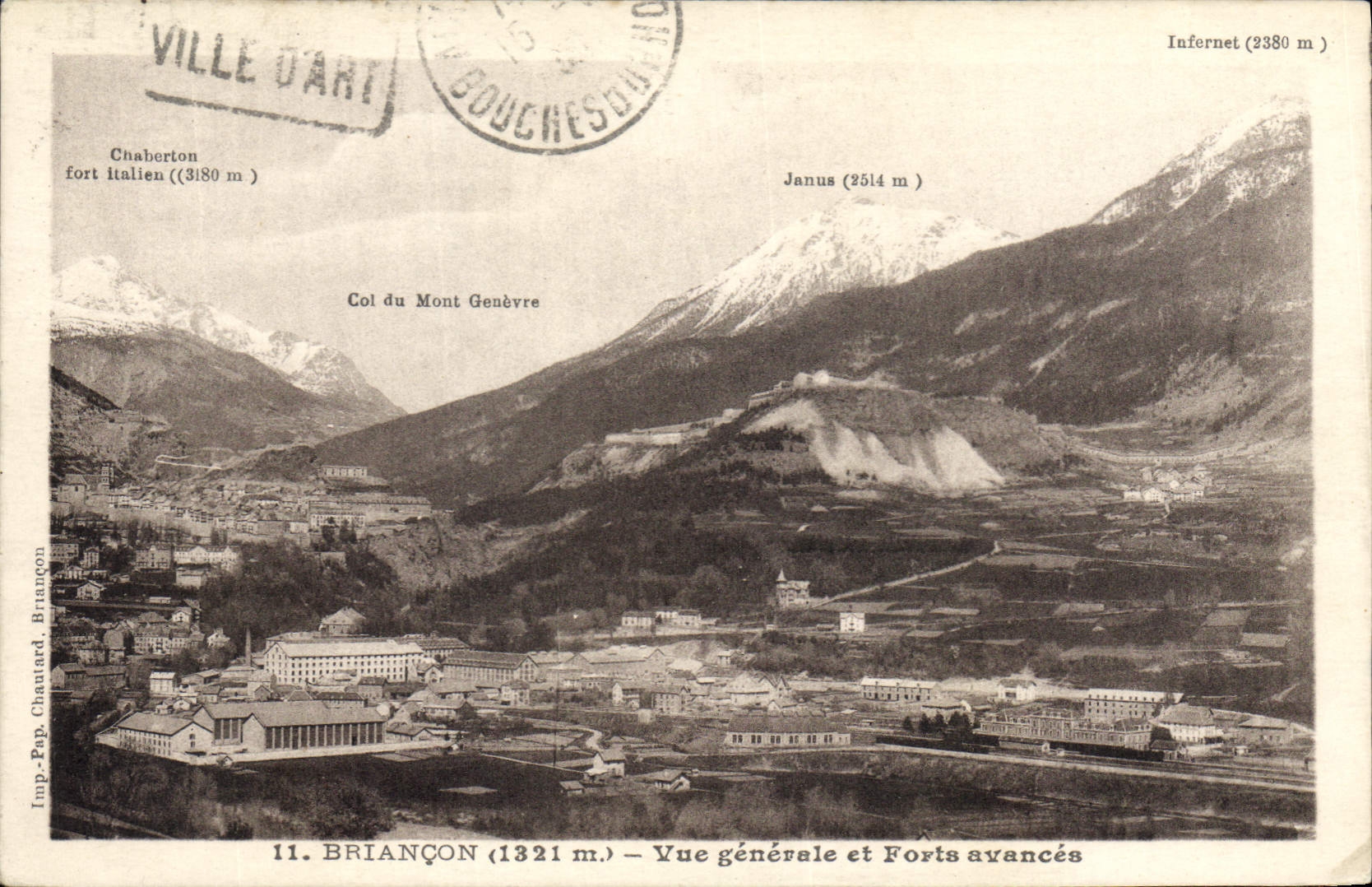 CPA Briancon Vue generale et Forts avances