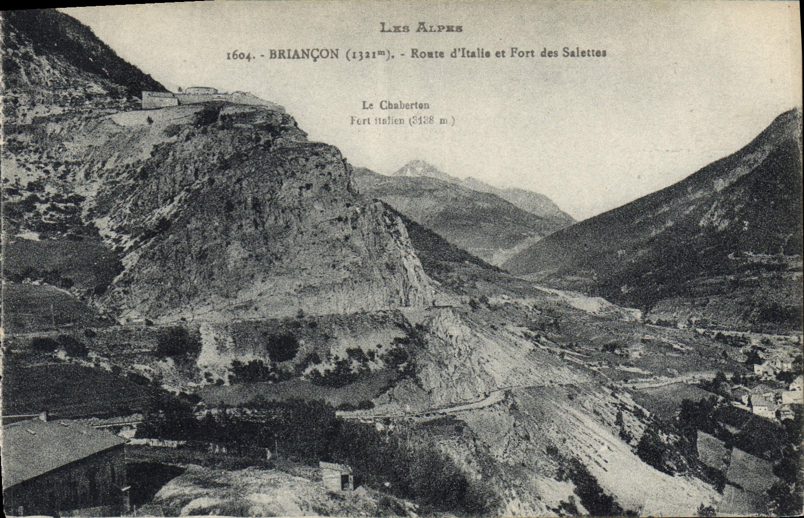 CPA Briancon Route d'Italie et Fort de Salettes