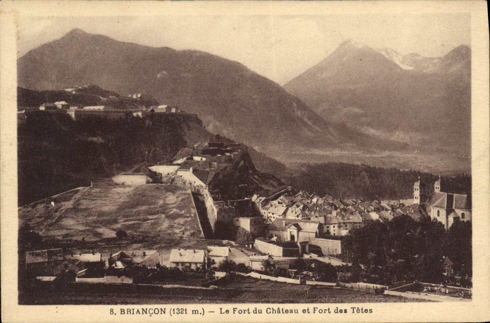 CPA Briancon Le Fort du Chateau et Fort des Tetes