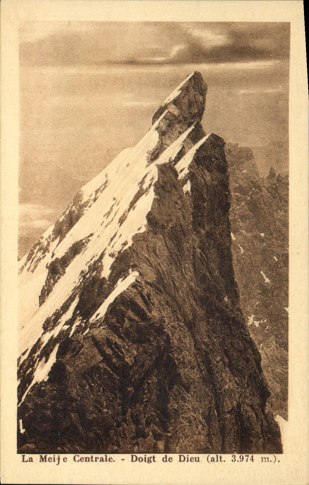 CPA La Meije Centrale Doigt de Dieu 