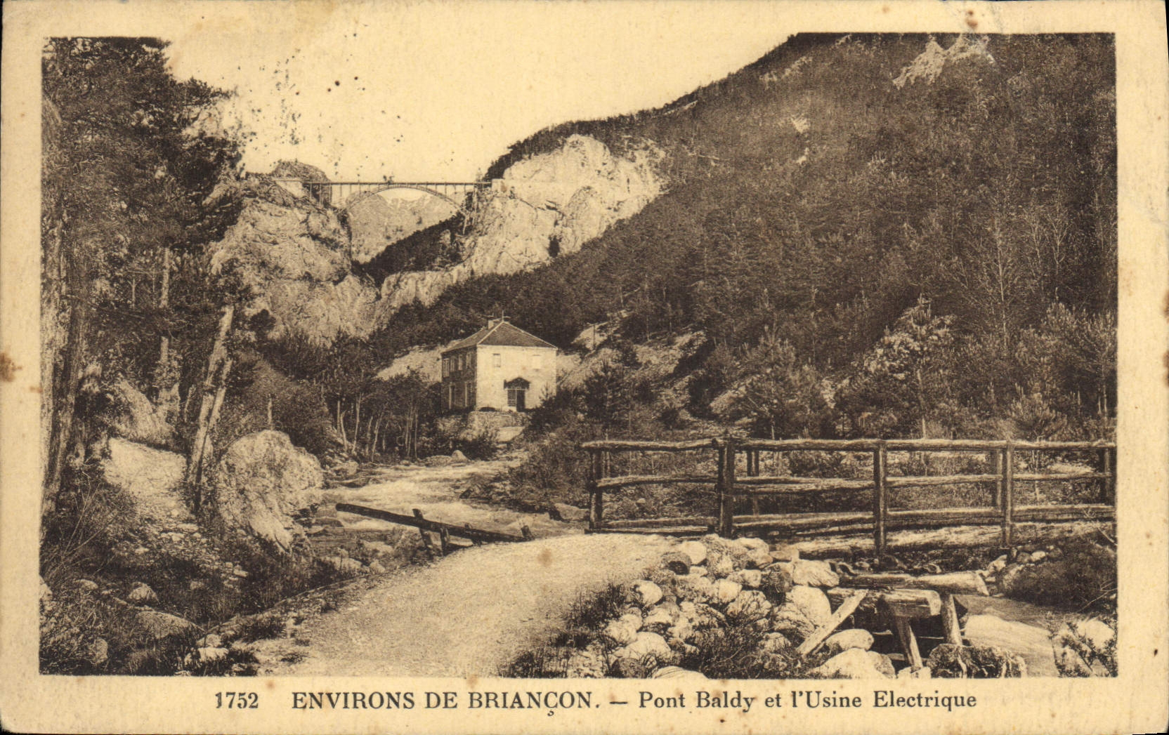 CPA Environs de Briancon Pont Baldy et l'Usine Electrique