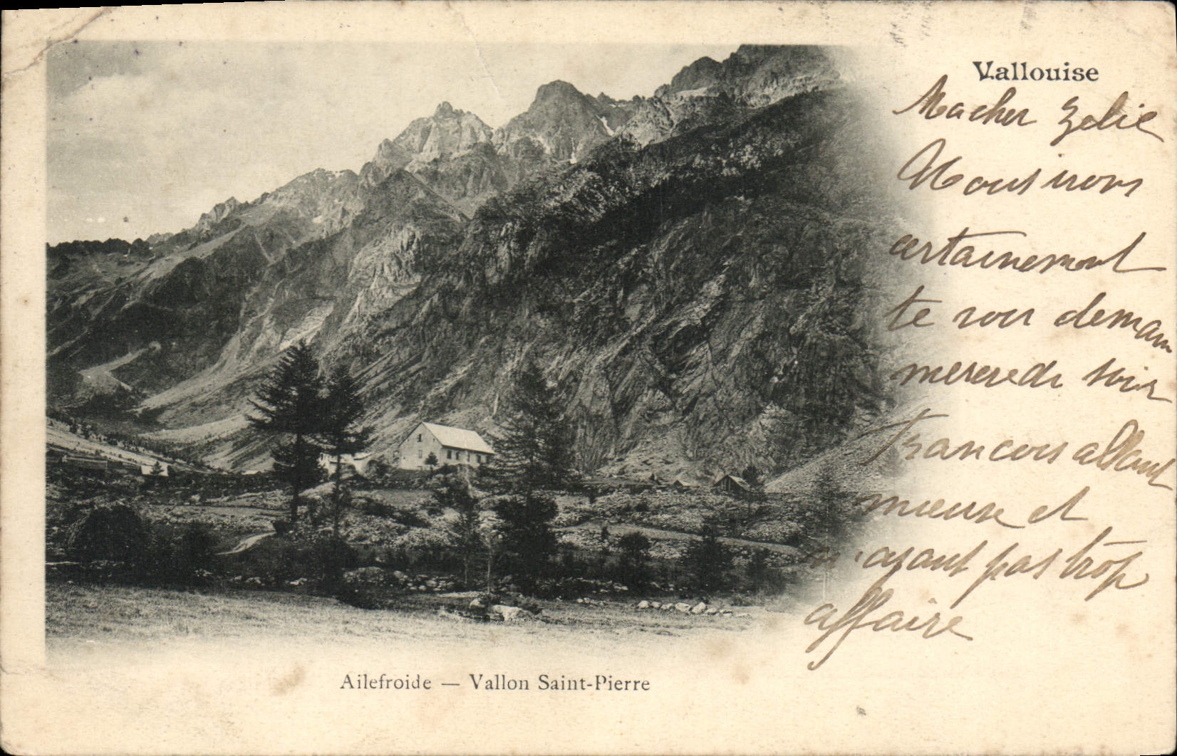 CPA Vallouise Ailefroide Vallon Saint Pierre