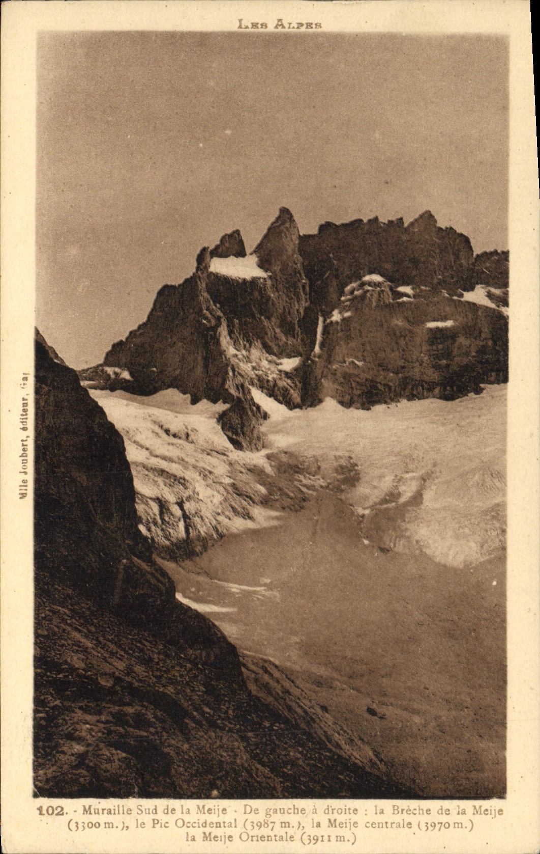 CPA Les Alpes Muraille Sud de la Meije