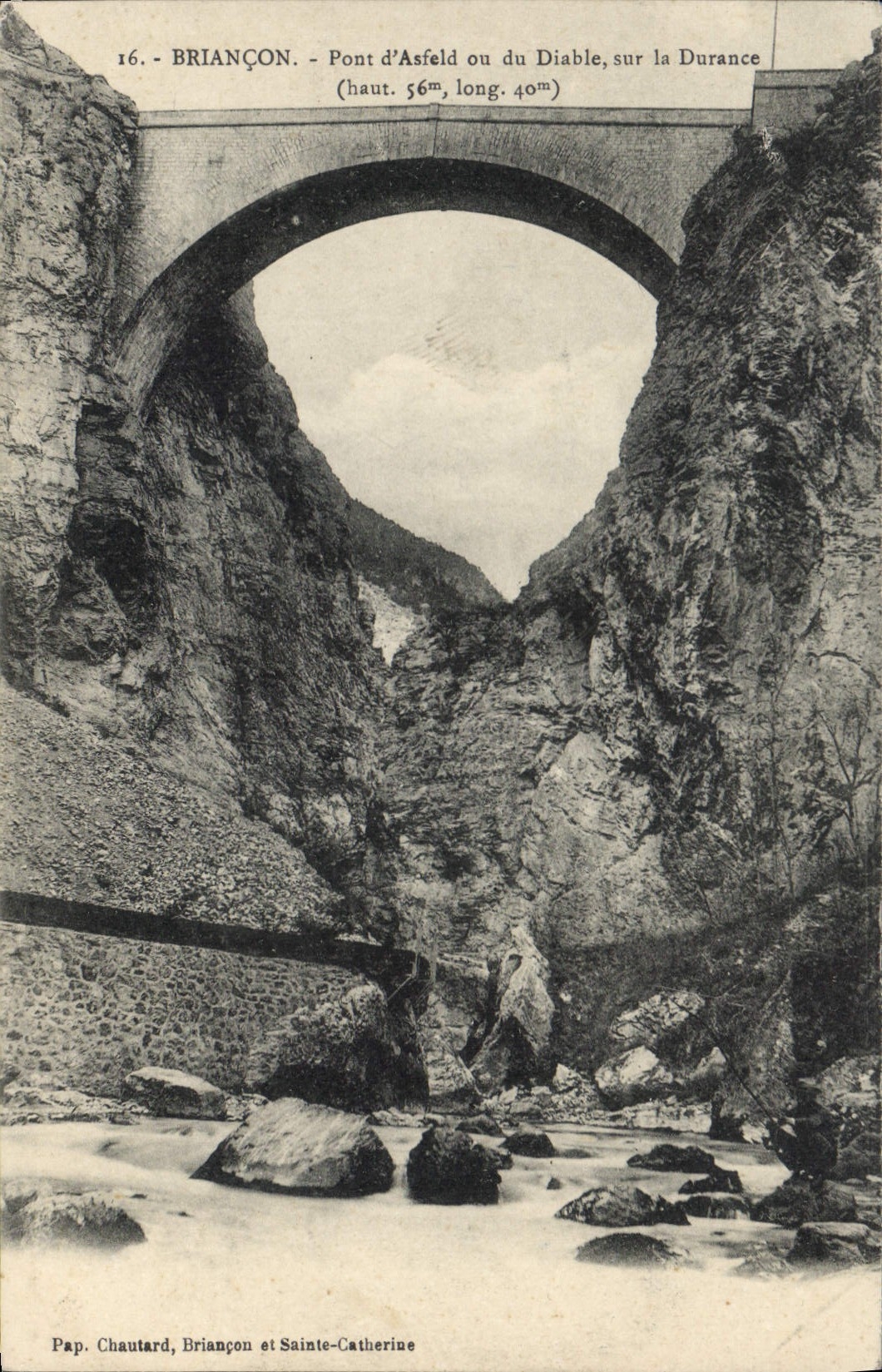 CPA Briancon Pont d'Asfeld ou du Diable sur la Durance