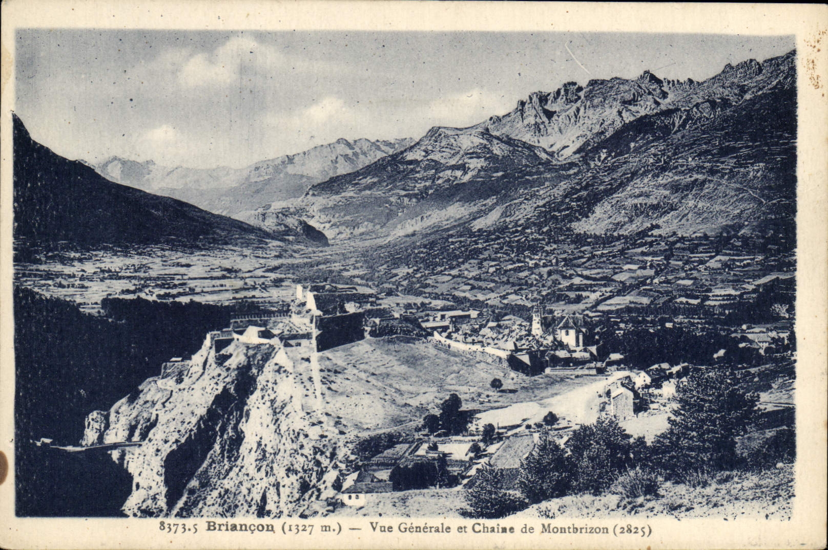 CPA Briancon Vue Generale et Chaine de Montbrizon