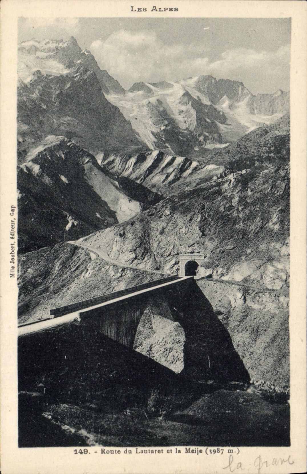 CPA Les Alpes Route du Lautaret et la Meije