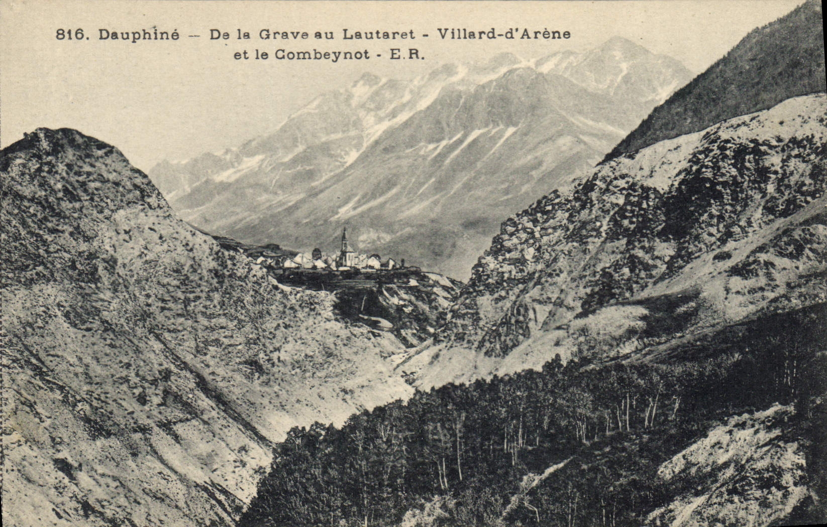 CPA Dauphine De la Grave au Lautaret Villard d'Arene et le Combeynot