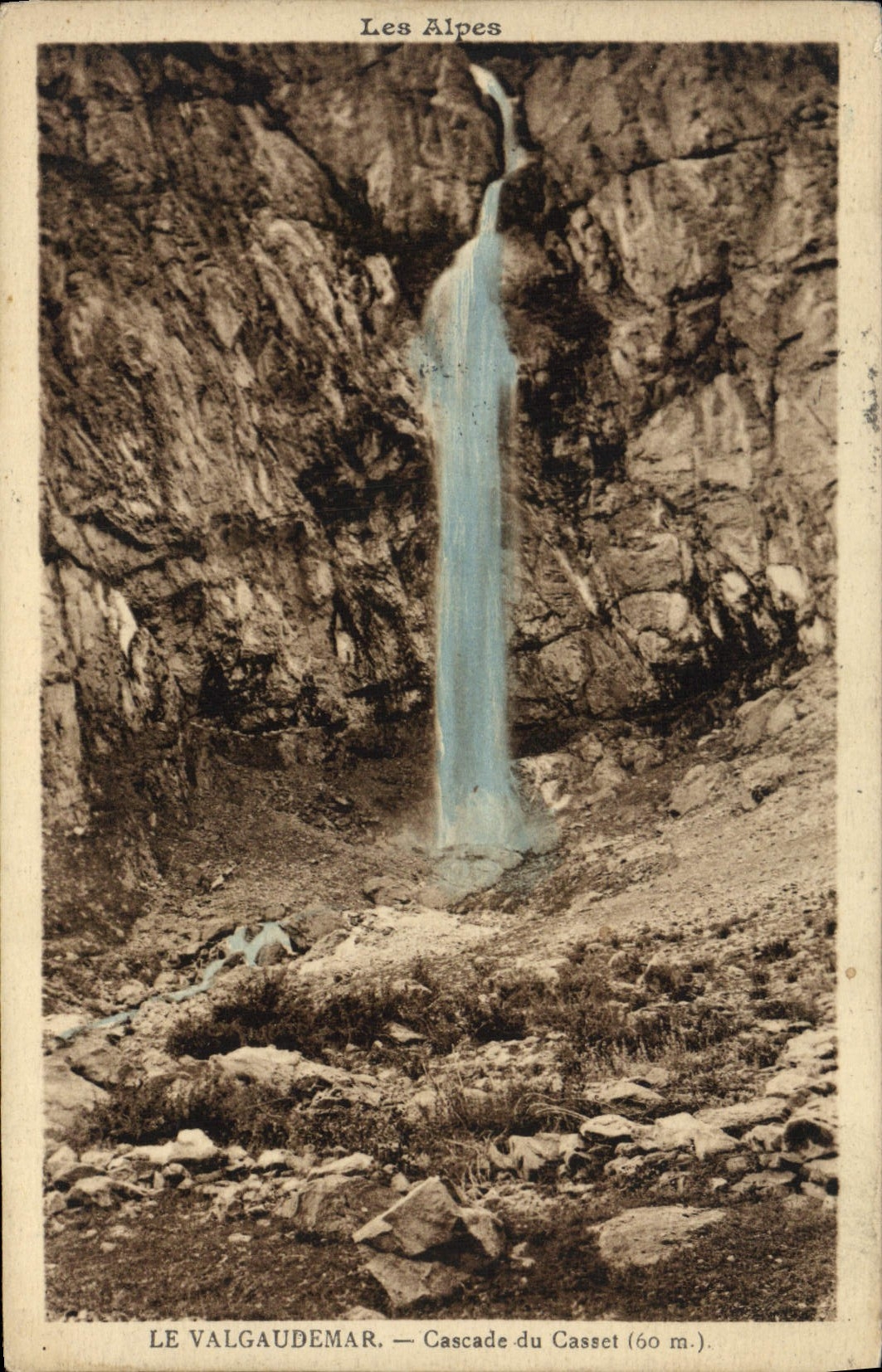 CPA Le Valgaudemar Cascade du Casset