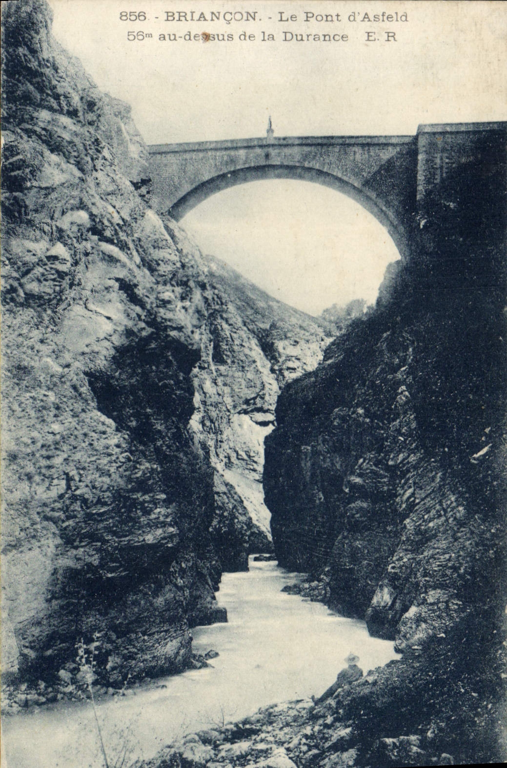 CPA Briancon Le Pont d'Asfeld au dessus de la Durance