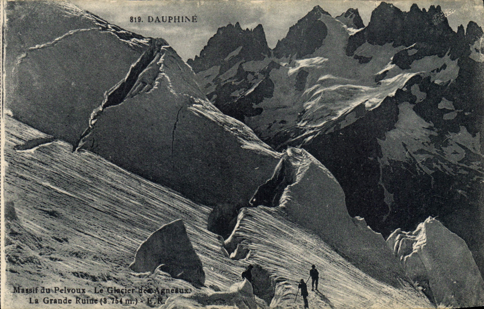 CPA Dauphine Massif du Pelvoux Le Glacier La Grande Ruine