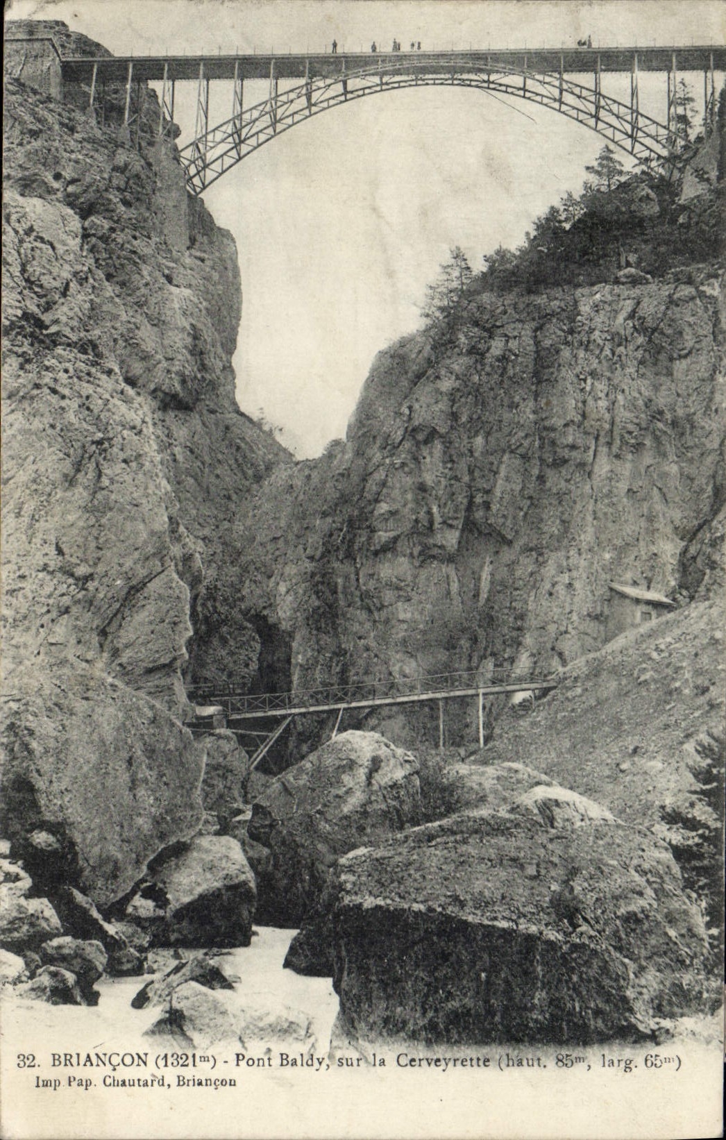 CPA Briancon Pont Baldy sur la Ceyverette
