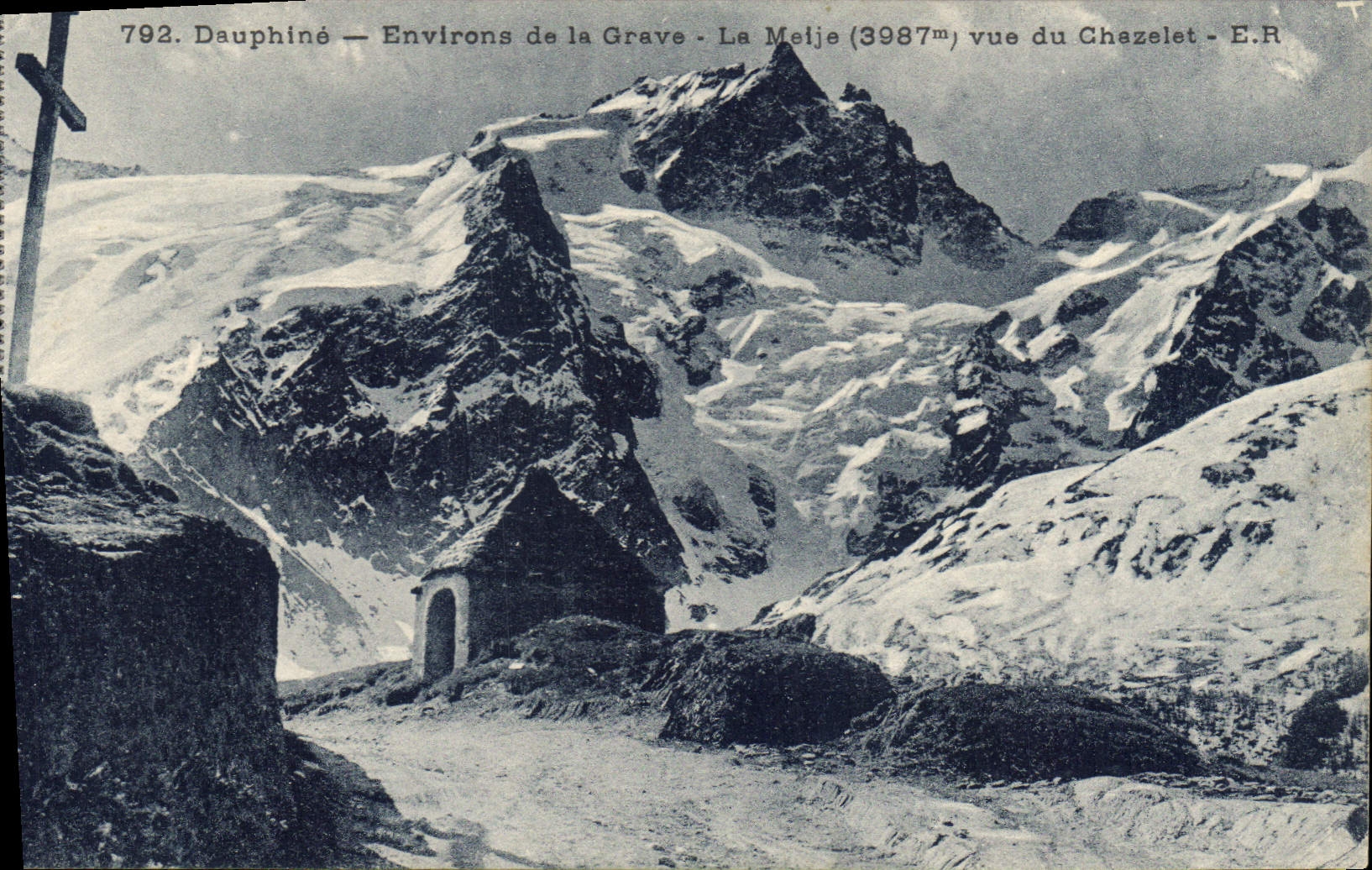 CPA Dauphine Environs de la Grave La Meije vue du Chazelet 