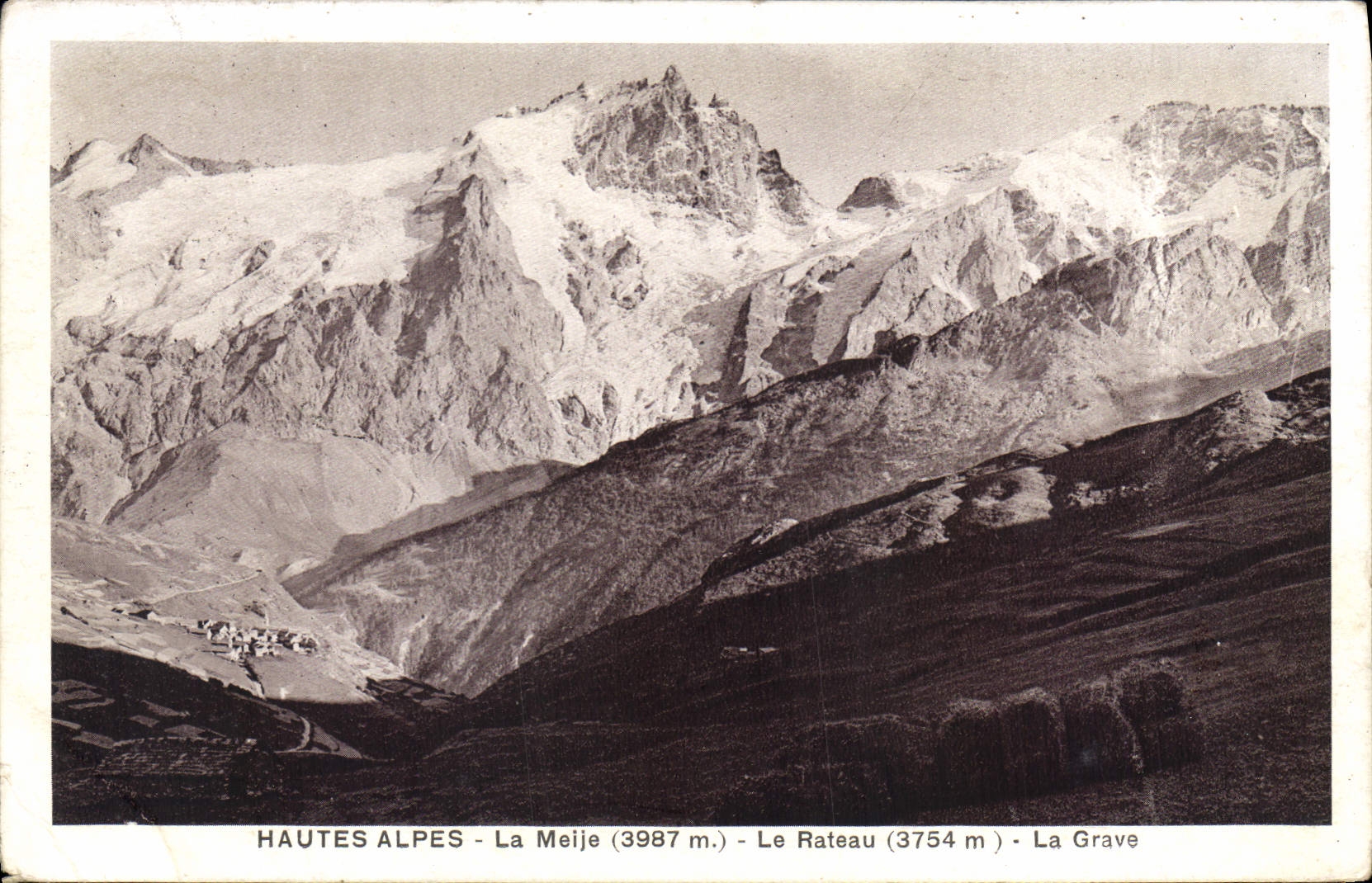 CPA Hautes Alpes La Meije Le Rateau La Grave