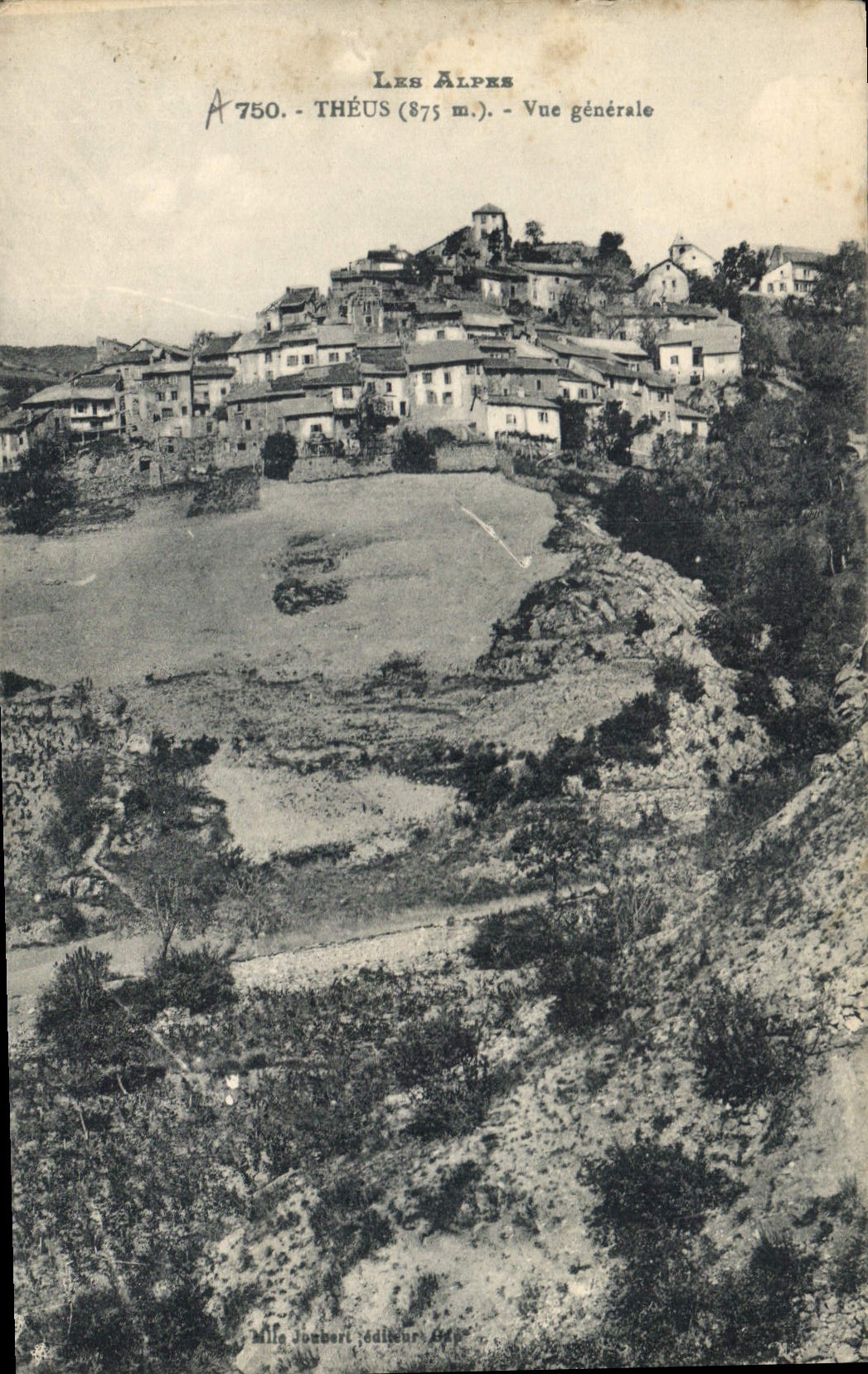 CPA Les Alpes Theus Vue generale 