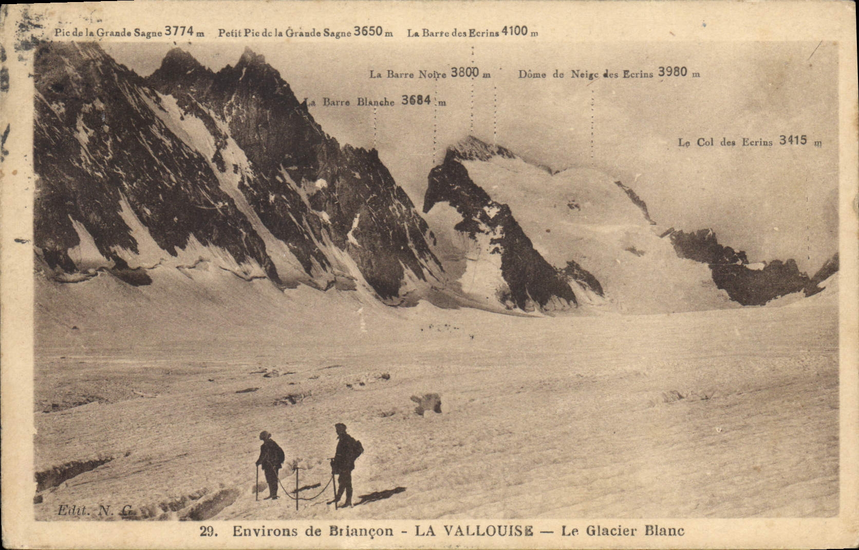 CPA Environs de Briancon La Vallouise Le Glacier Blanc