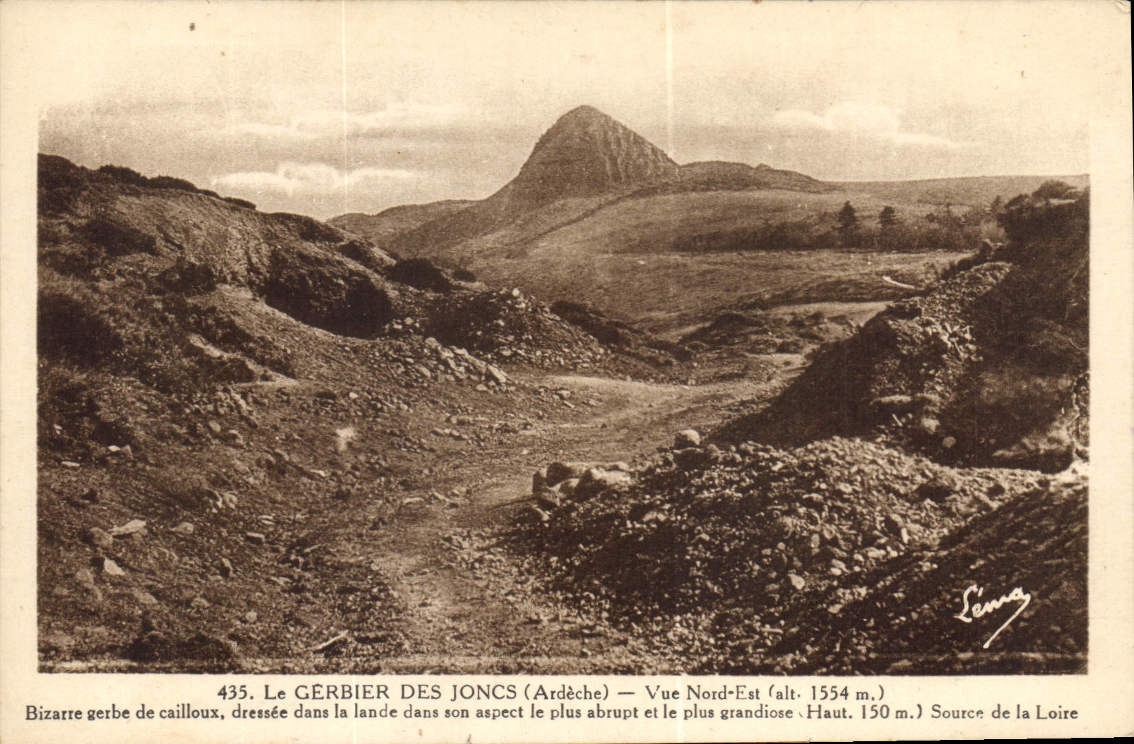 CPA La Gerbier des Joncs Ardeche Vue Nord Est