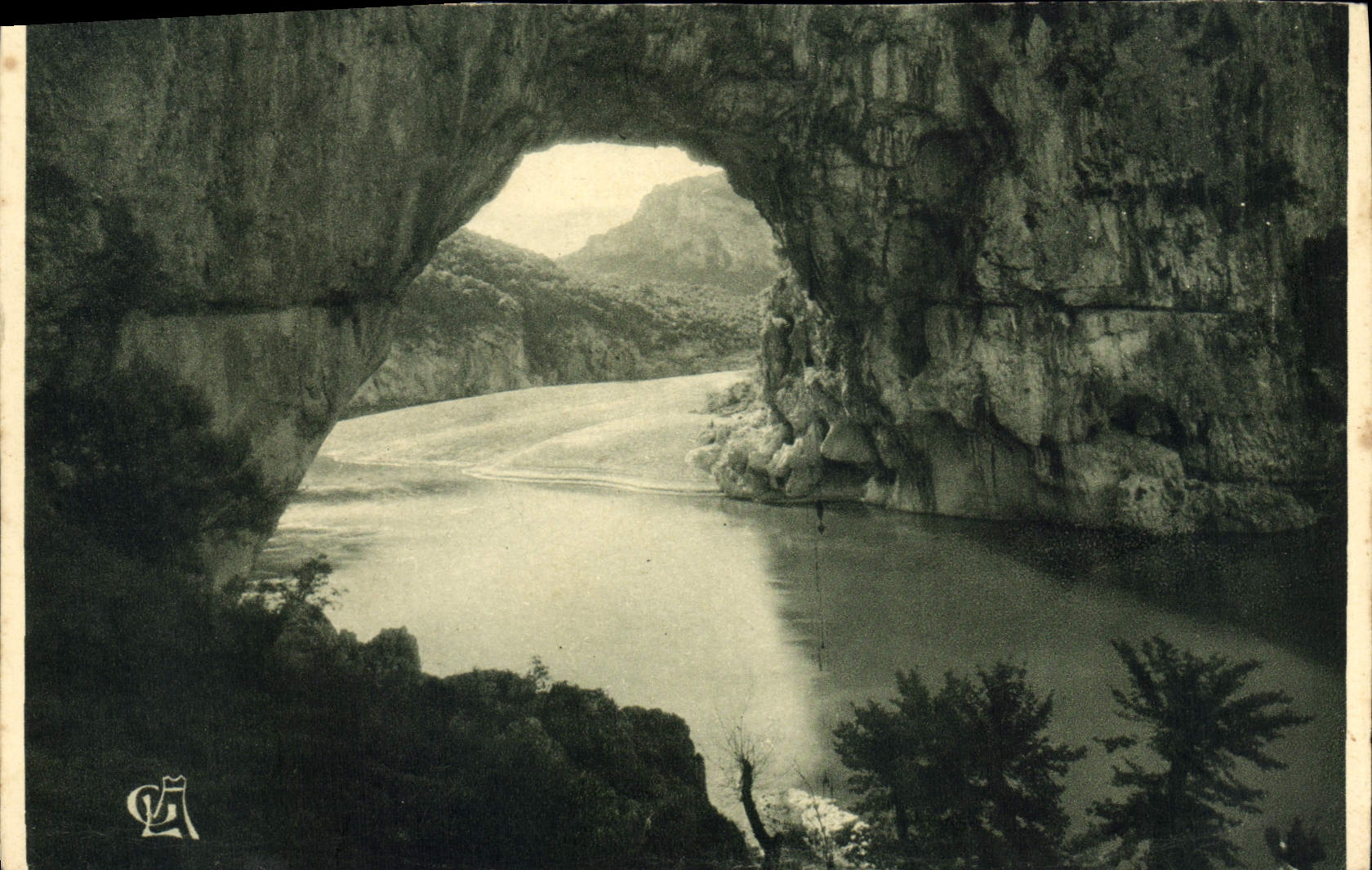 CPA Environs de Vals les Bains Ardeche Le Pont d'Arc 