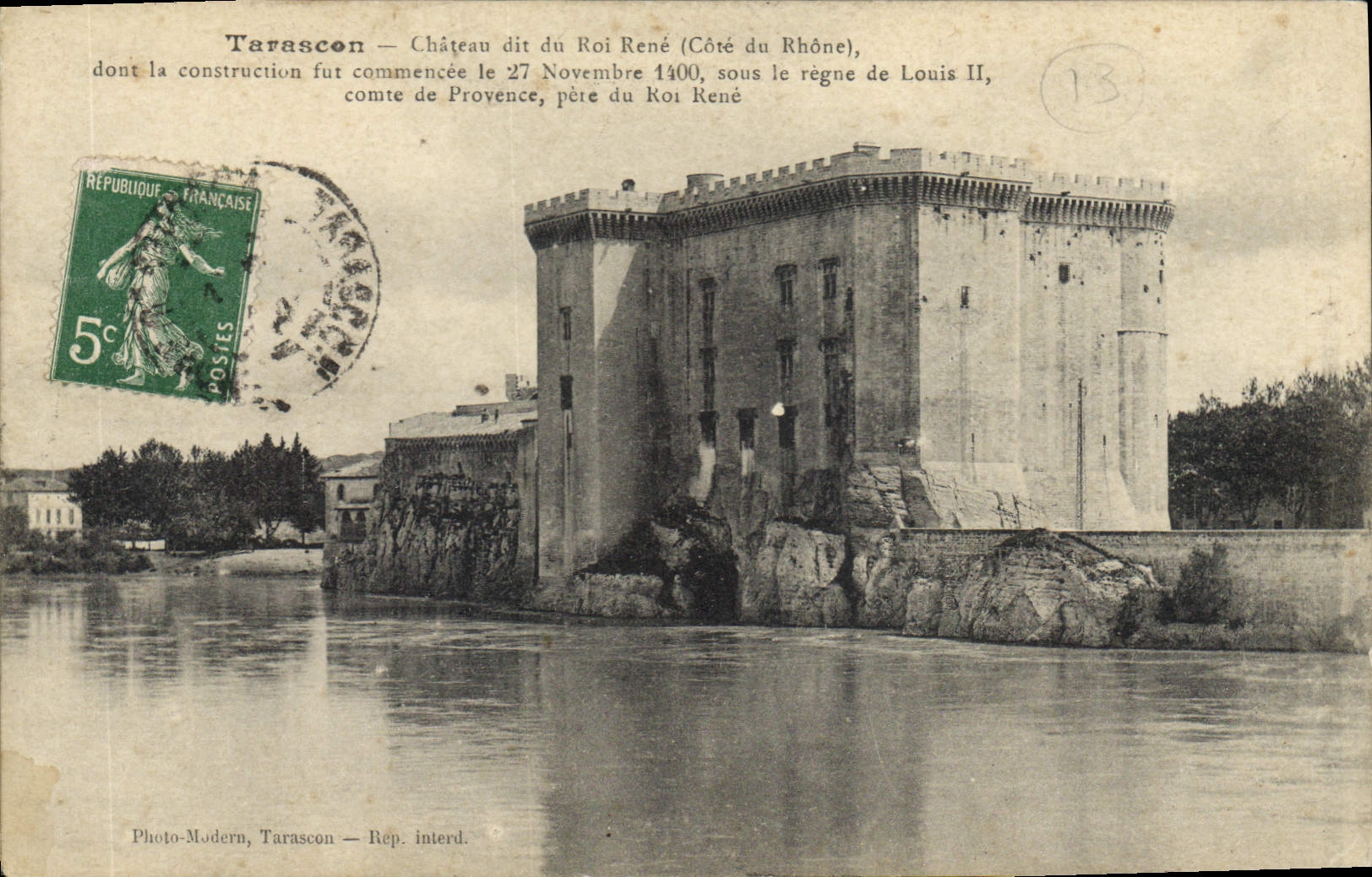 CPA Tarascon Chateau dit du Roi Rene Cote du Rhone