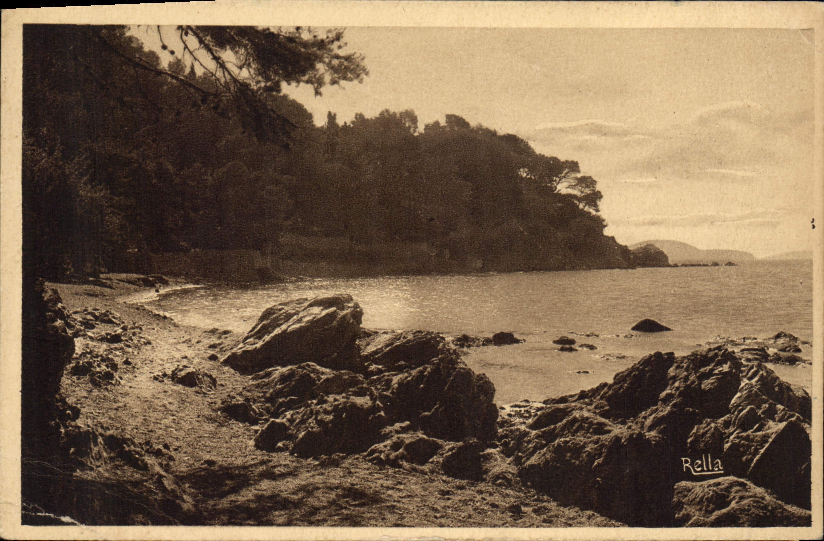 CPA Toulon Crepuscule au cap Brun 