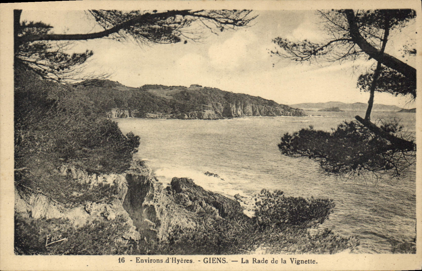 CPA Environs d'Hyeres Giens La Rade de la Vignette