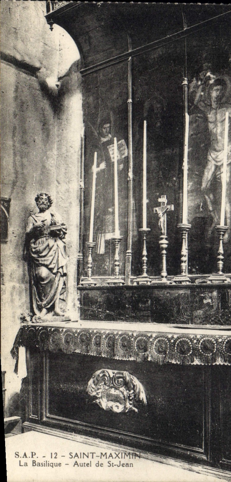 CPA Saint Maximin La Basilique Autel de St Jean 