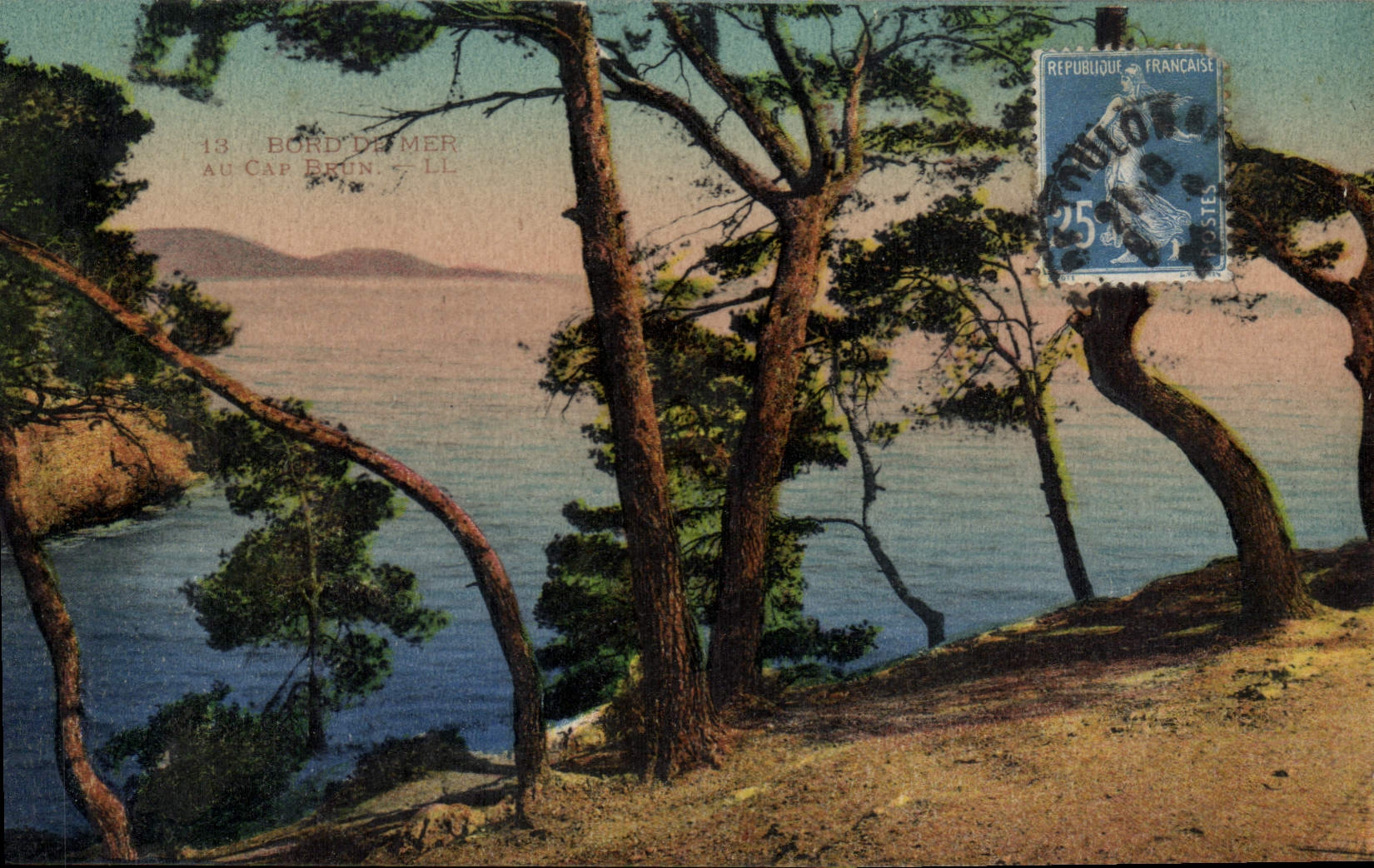 CPA Bord d'Mer au cap Brun 