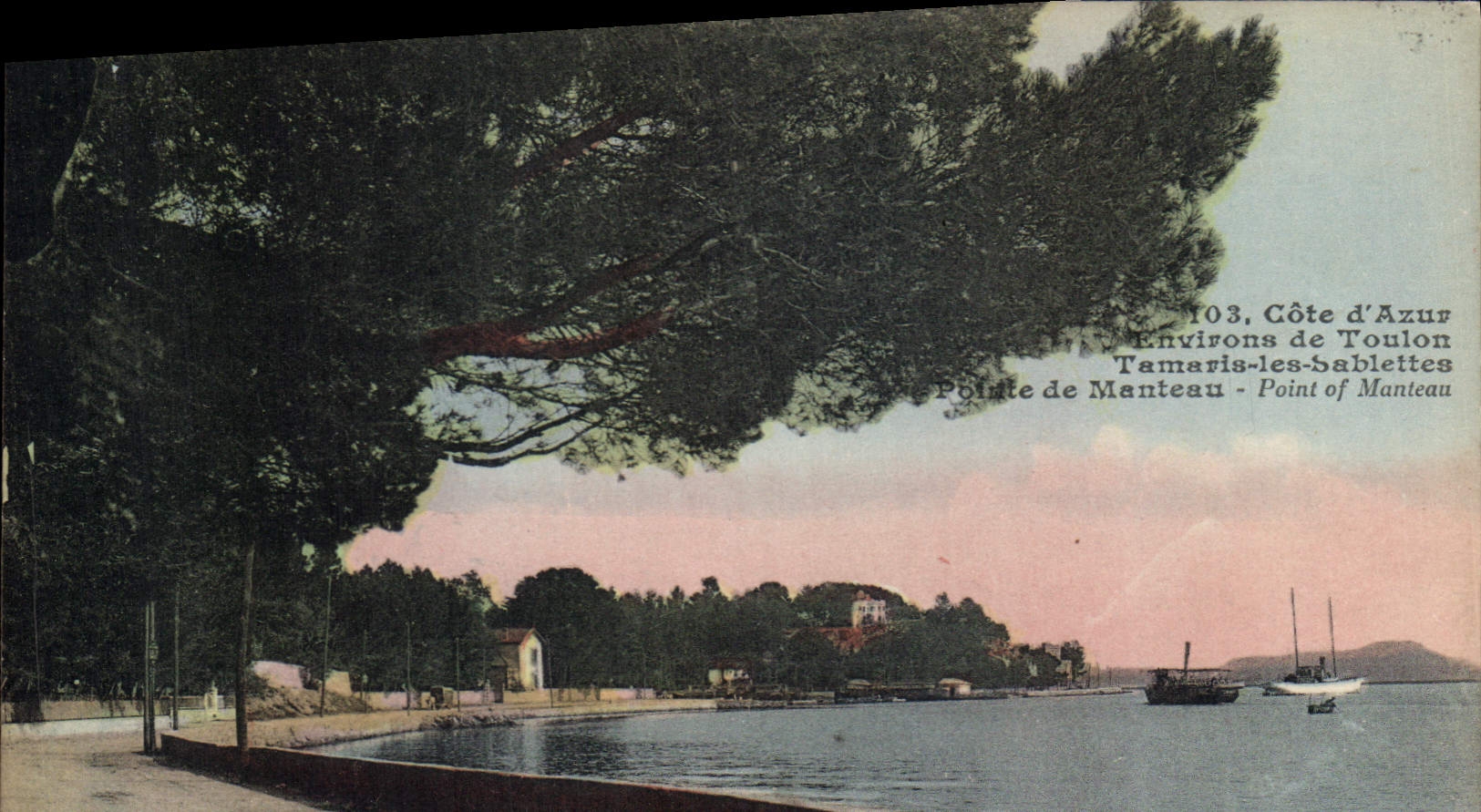 CPA Cote d'Azur Environs de Toulon Tamaris les Sablettes Cote de Monteau