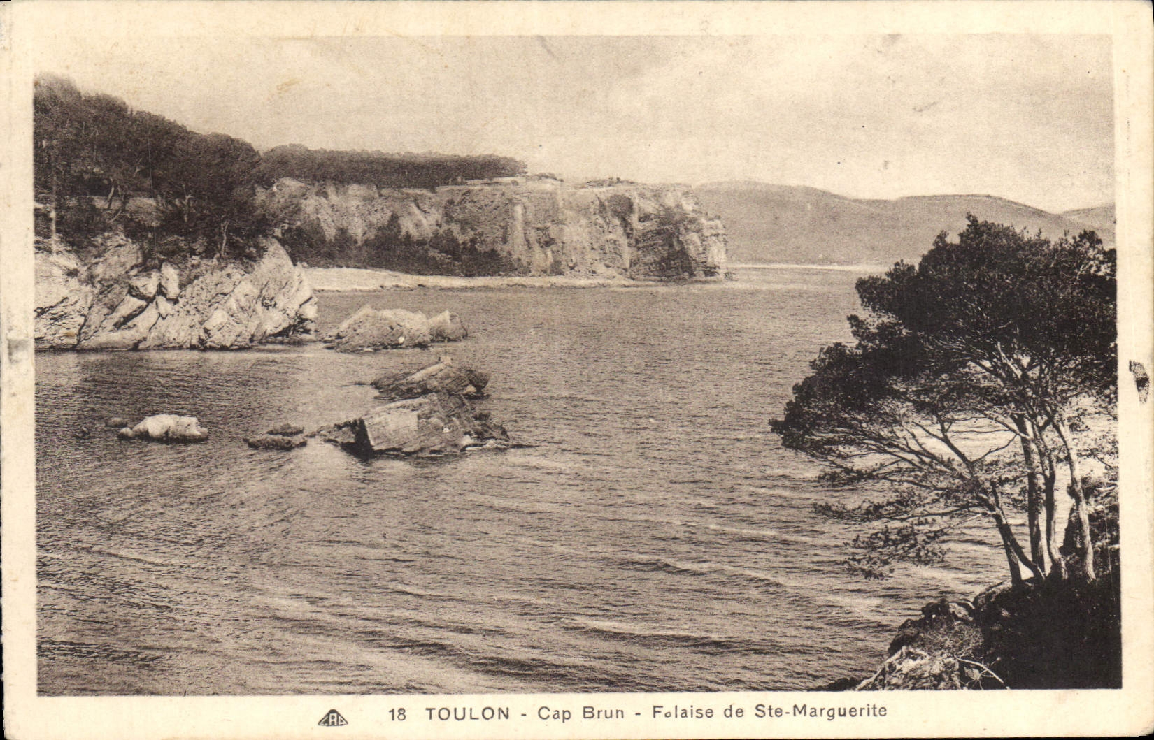 CPA Toulon Cap Brun Falaise de Ste Marguerite