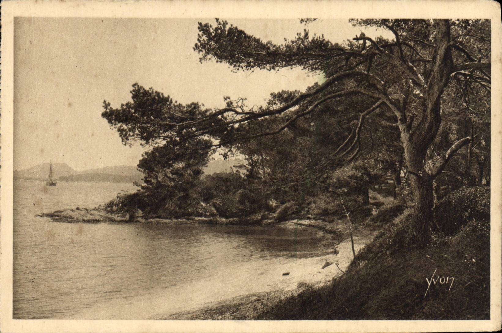 CPA Cote d'Azur les Iles d'Hyeres Var Porquerolles la Plage d'Argent