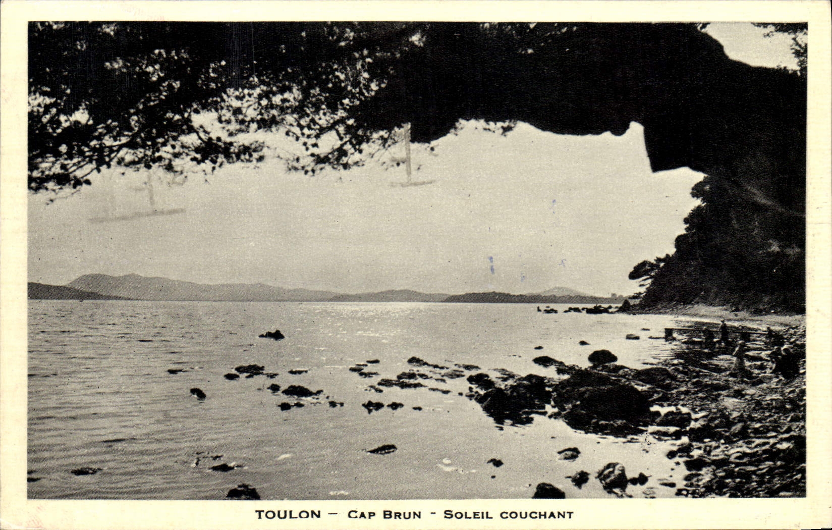 CPA Toulon Cap Brun Soleil Couchant 