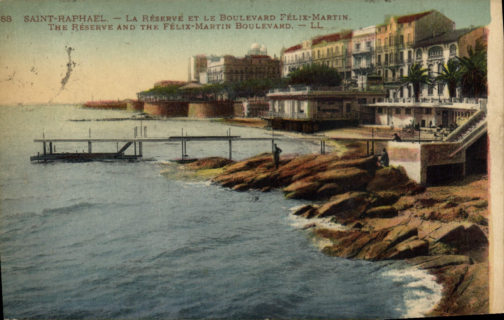 CPA Saint Raphael la Reserve et le Boulevard Felix Martin