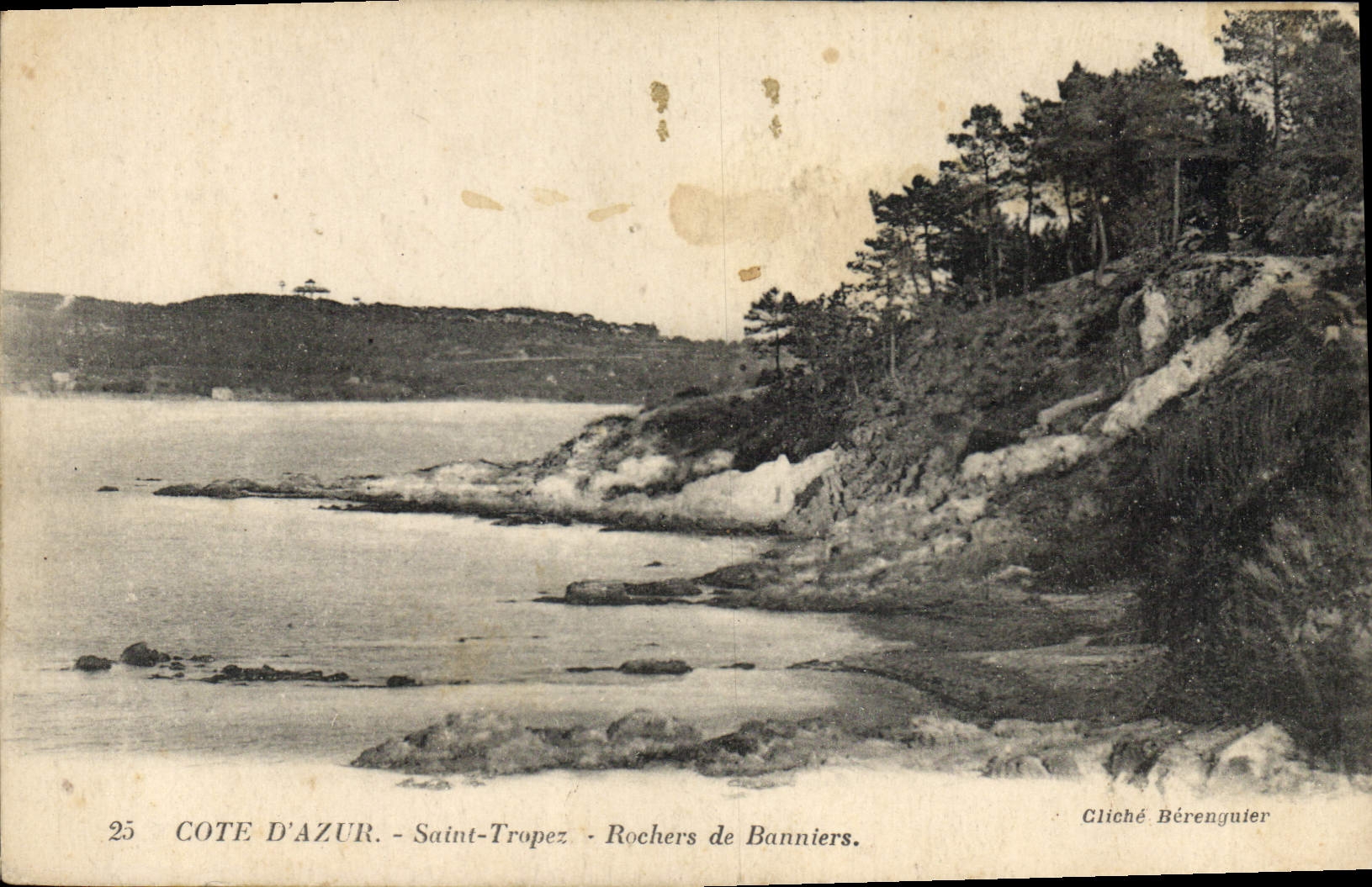 CPA Cote d'Azur Saint Tropez Rochers de Banniers