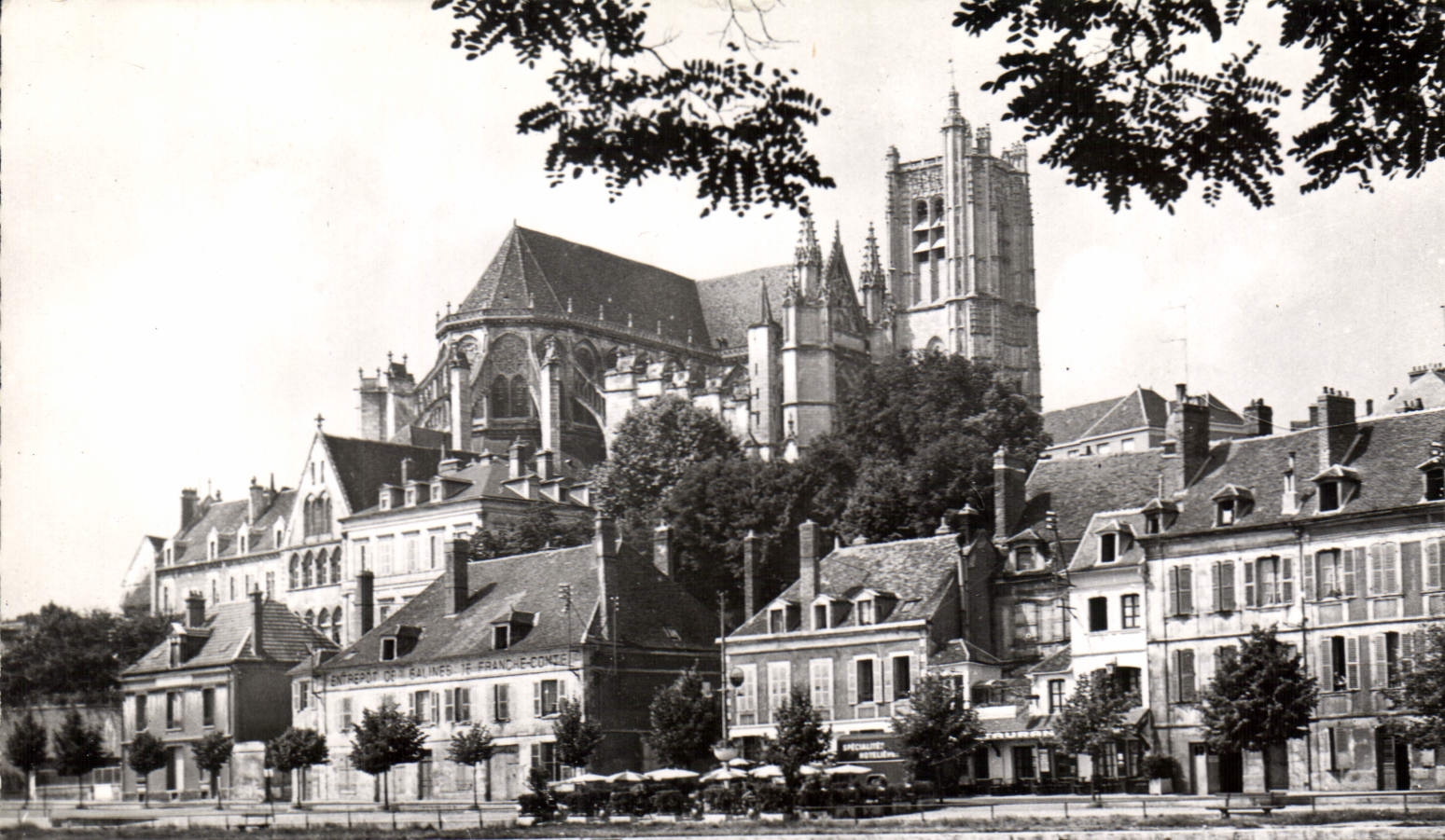 CPA Auxerre Yonne La Cathedrale prise des bords de l'Yonne 