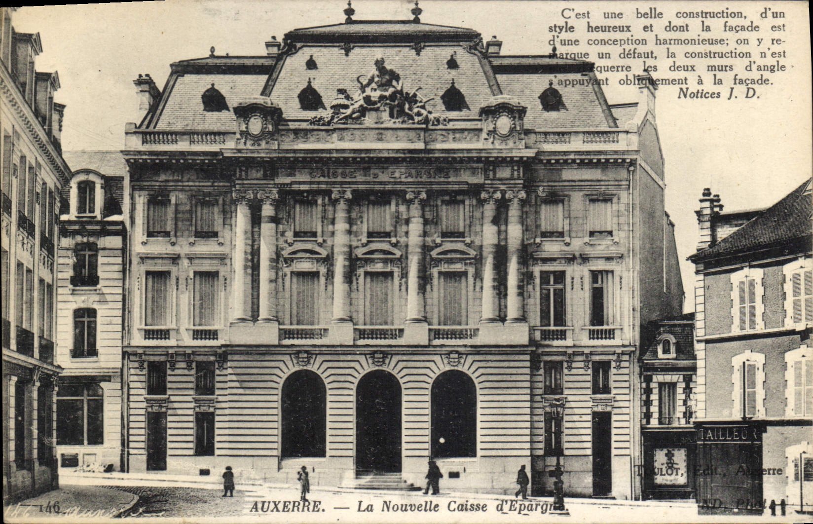 CPA Auxerre La nouvelle Caisse d'Epargne 