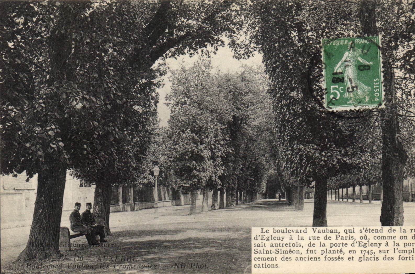 CPA Auxerre Boulevard Vauban