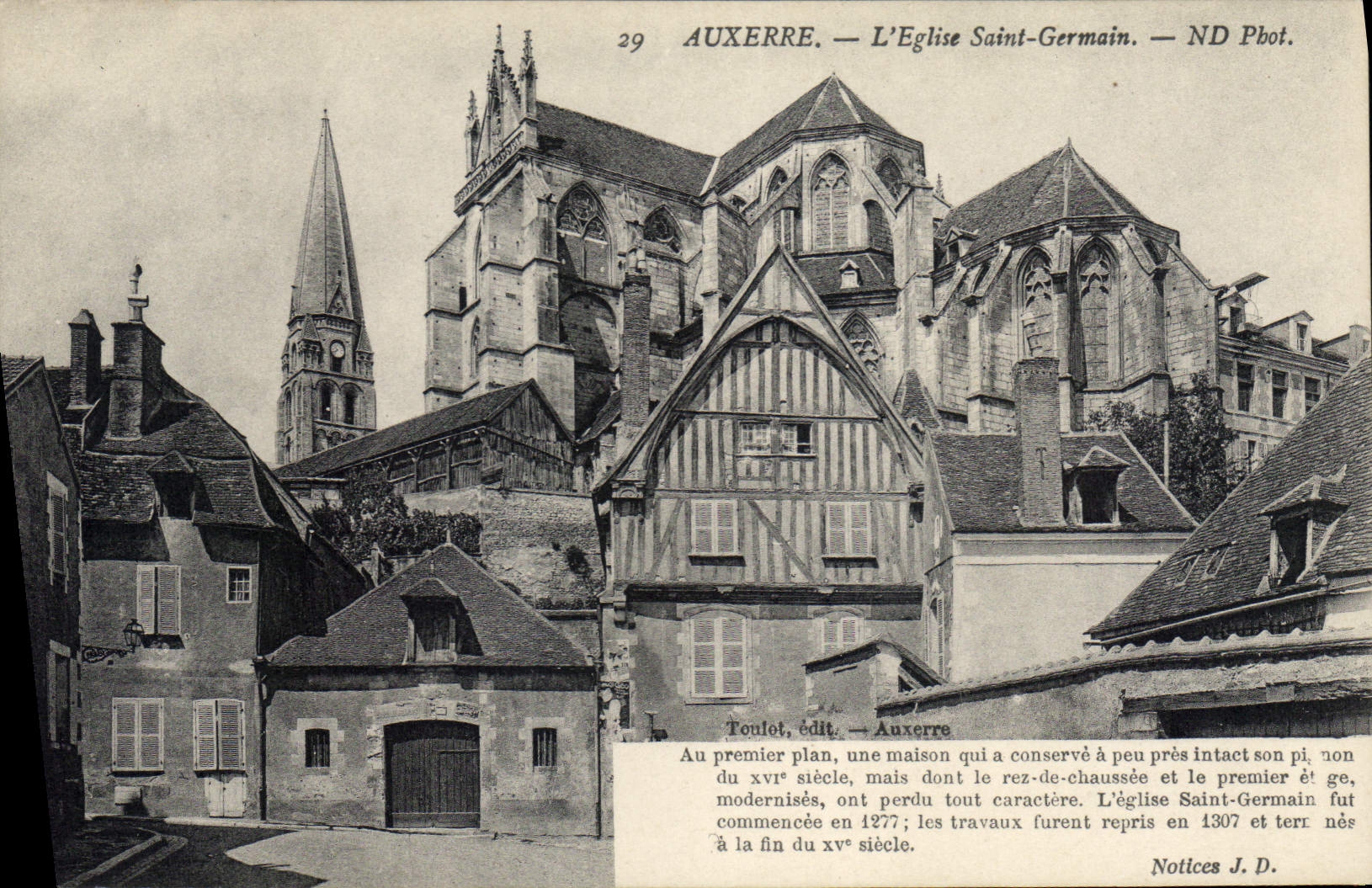 CPA Auxerre l'Eglise Saint Germain 