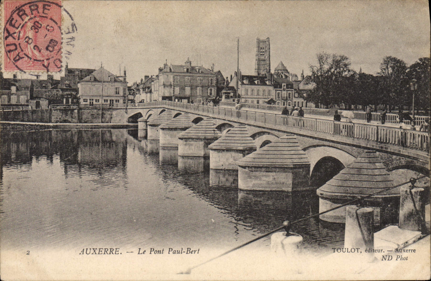 CPA Auxerre Le Pont Paul Bert 