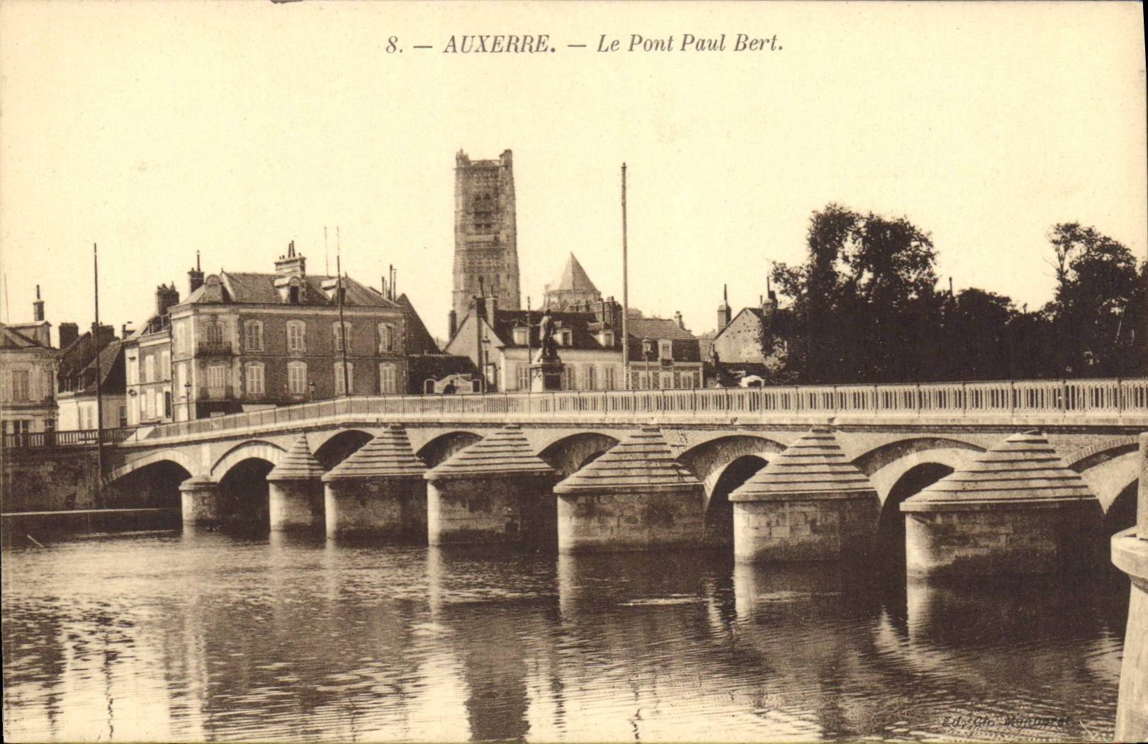 CPA Auxerre Le Pont Paul Bert 