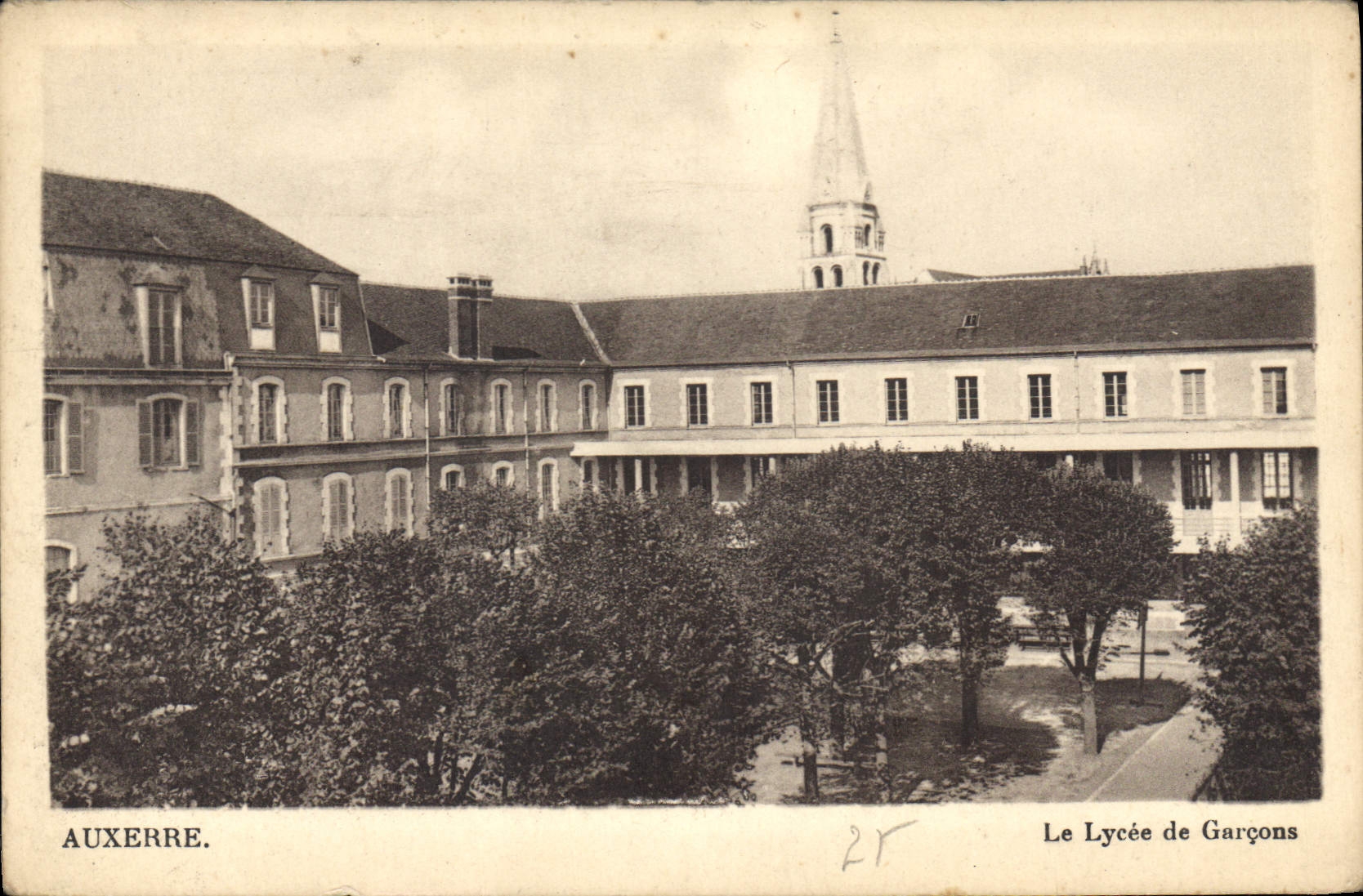 CPA Auxerre le Lycee de Garcons 